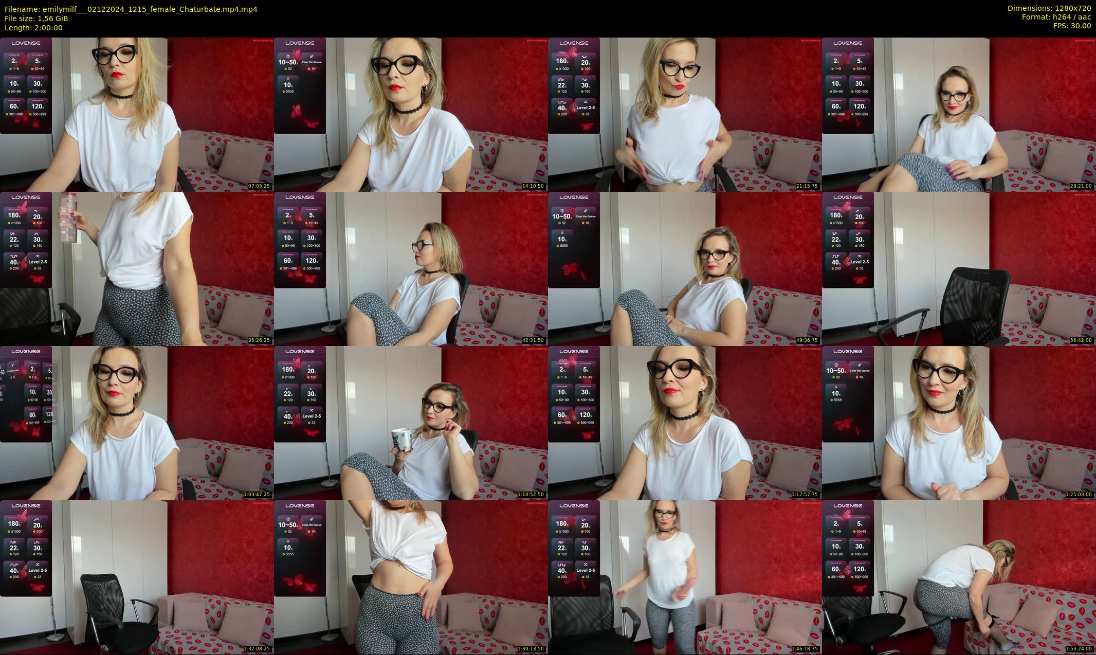 emilymilf__ — 120 minute Chaturbate female cam show recording, 720p, Dec 2, 2024