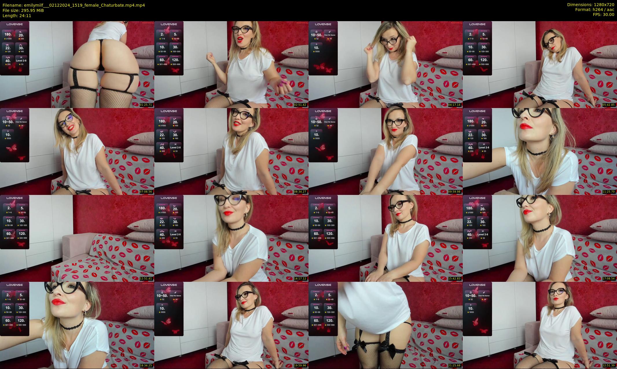 emilymilf__ — 25 minute Chaturbate female cam show recording, 720p, Dec 2, 2024