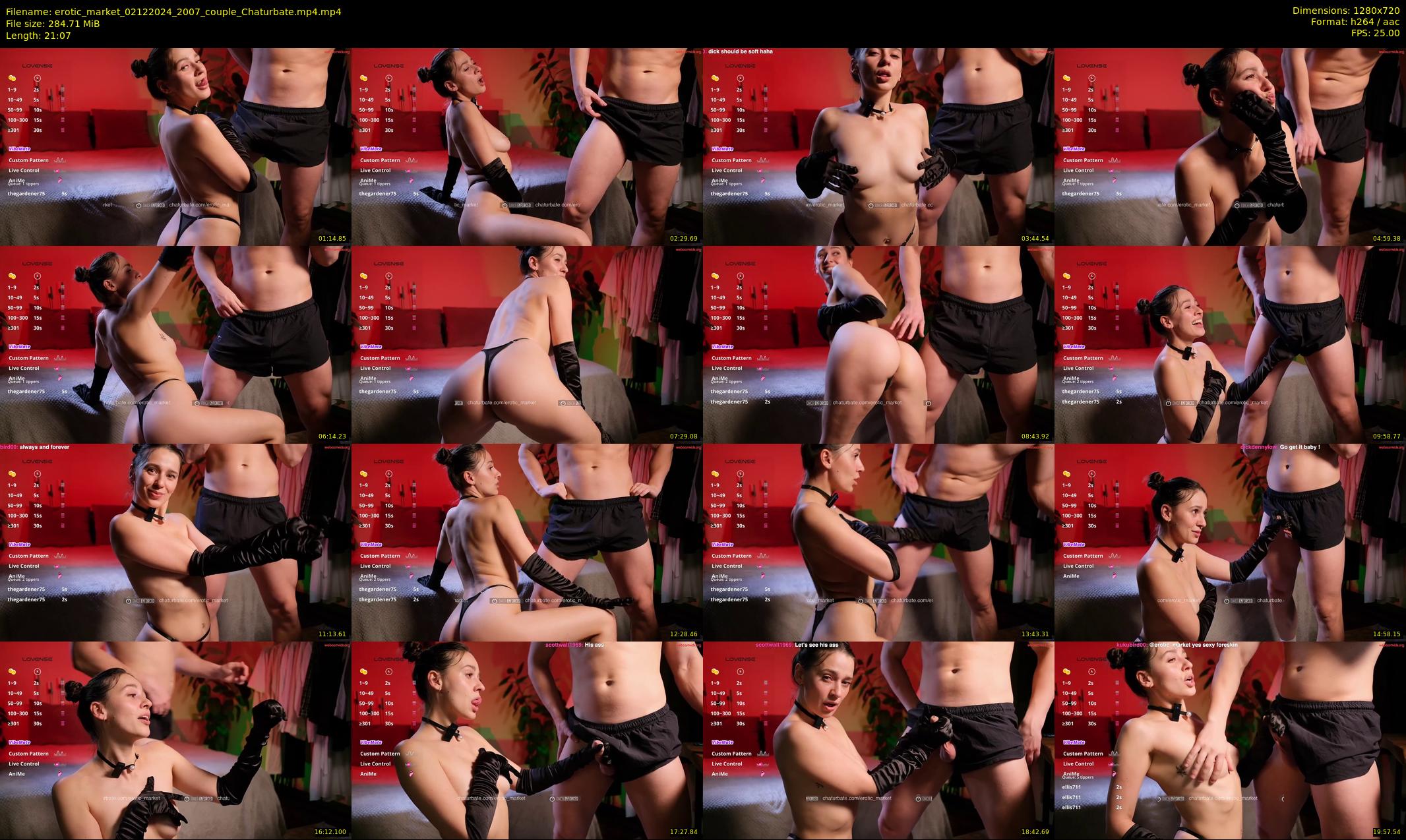 erotic_market — 22 minute Chaturbate couple cam show recording, 720p, Dec 2, 2024