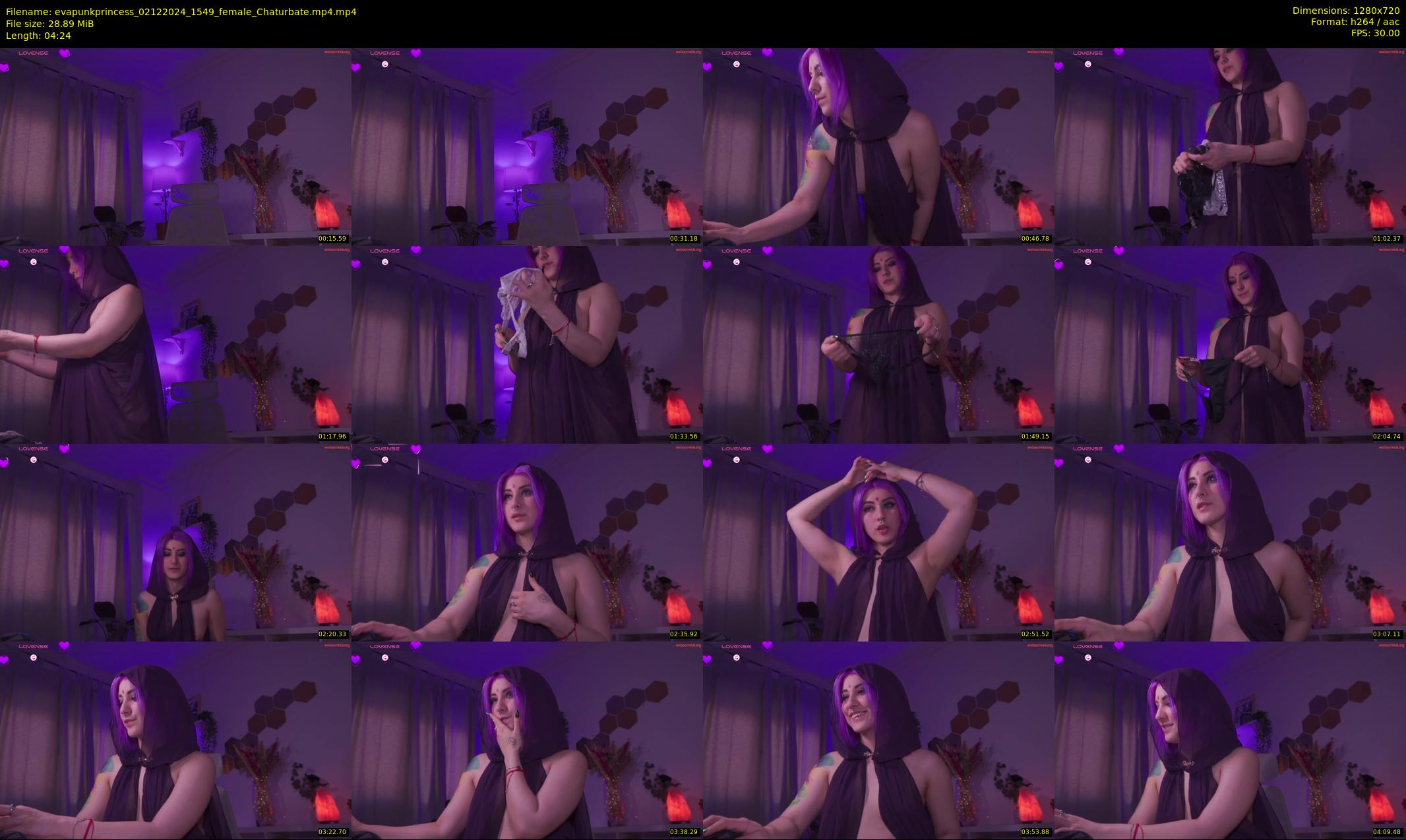evapunkprincess — 5 minute Chaturbate female cam show recording, 720p, Dec 2, 2024