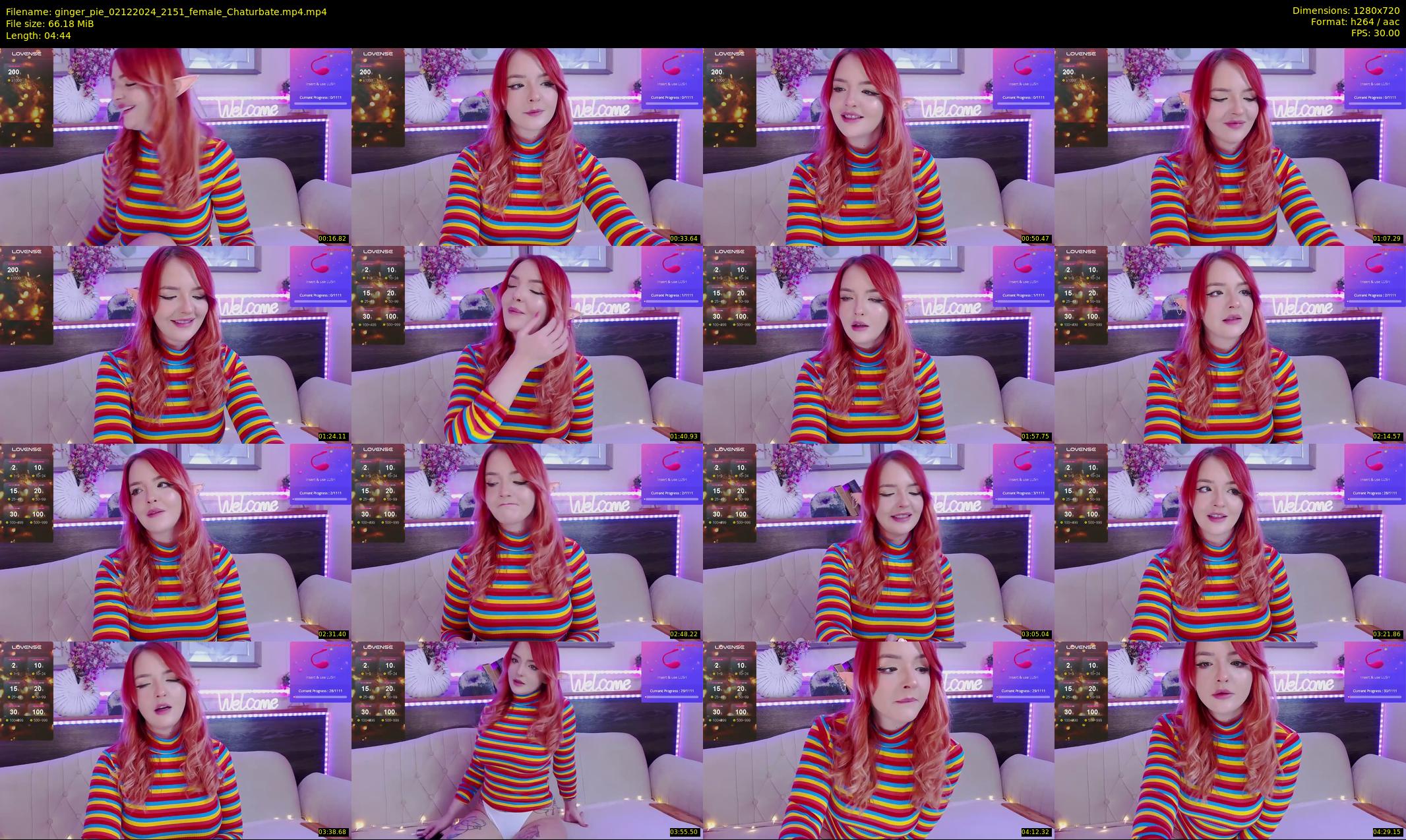 ginger_pie — 5 minute Chaturbate female cam show recording, 720p, Dec 2, 2024