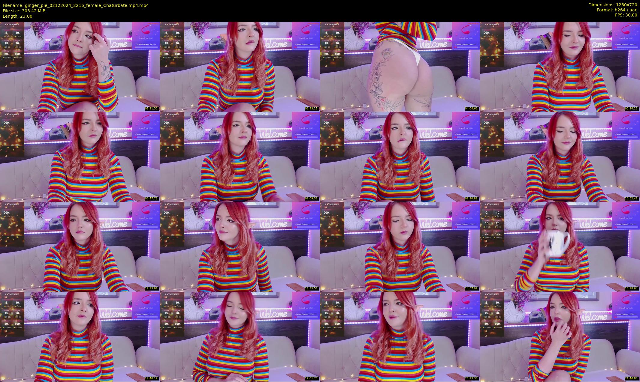 ginger_pie — 23 minute Chaturbate female cam show recording, 720p, Dec 2, 2024