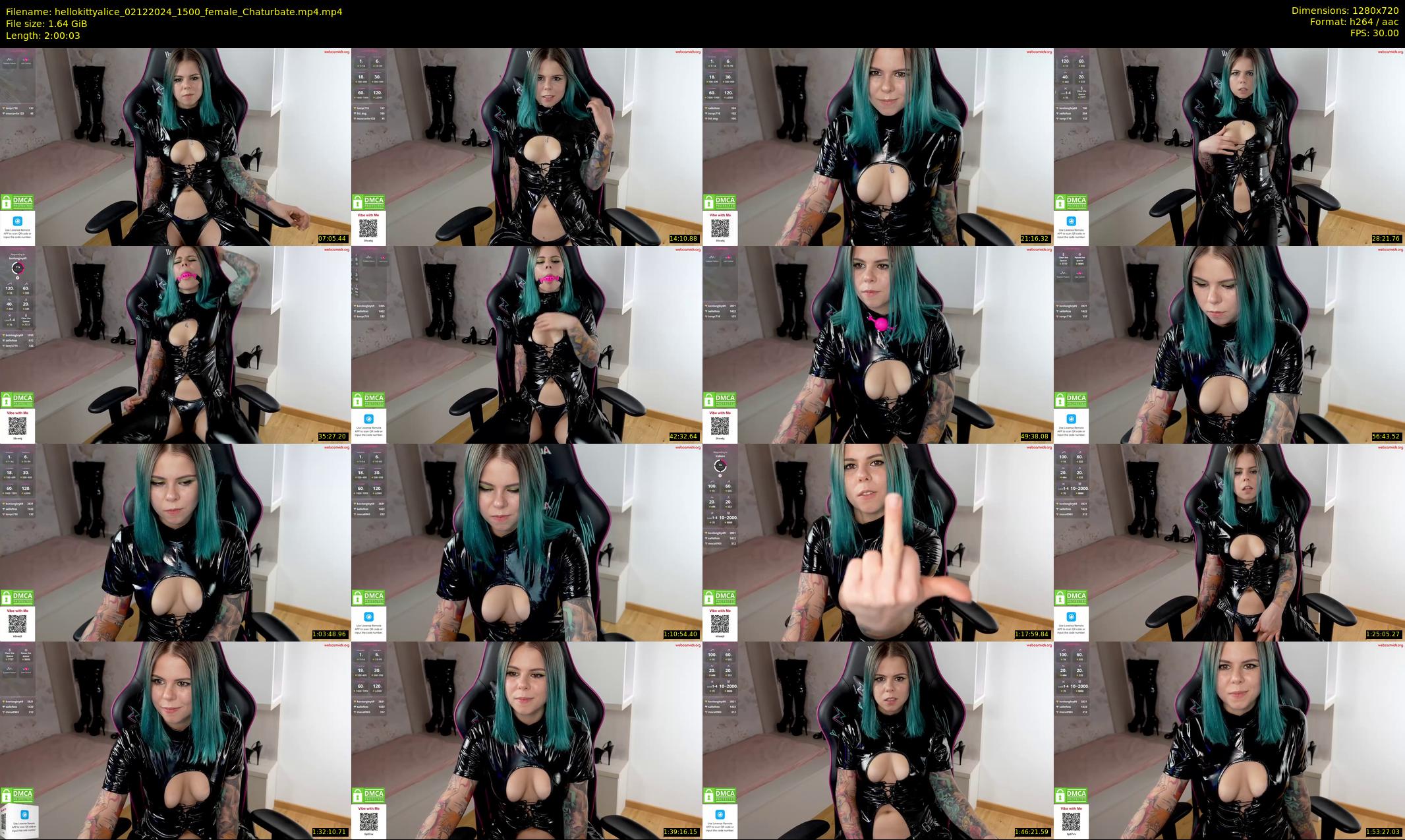 hellokittyalice — 121 minute Chaturbate female cam show recording, 720p, Dec 2, 2024