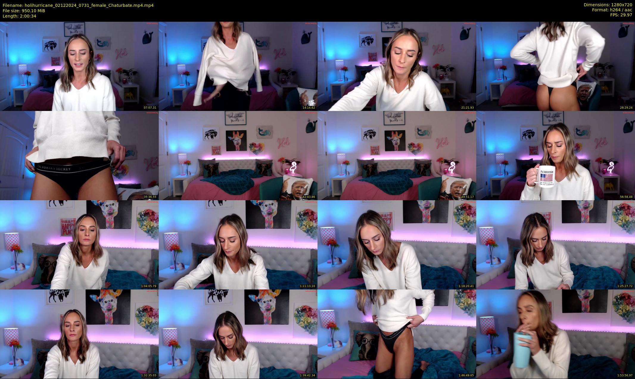 holihurricane — 121 minute Chaturbate female cam show recording, 720p, Dec 2, 2024
