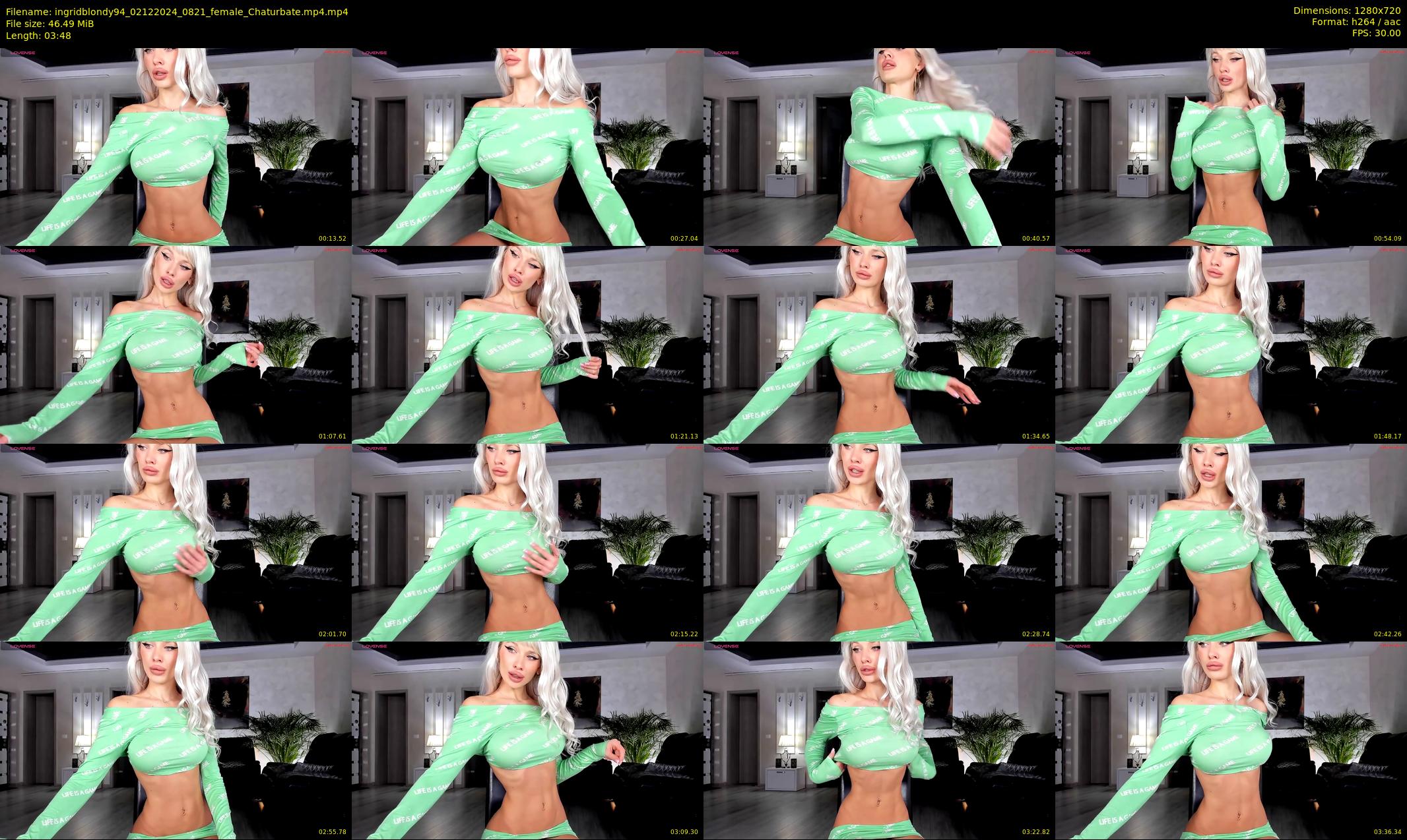 ingridblondy94 — 4 minute Chaturbate female cam show recording, 720p, Dec 2, 2024