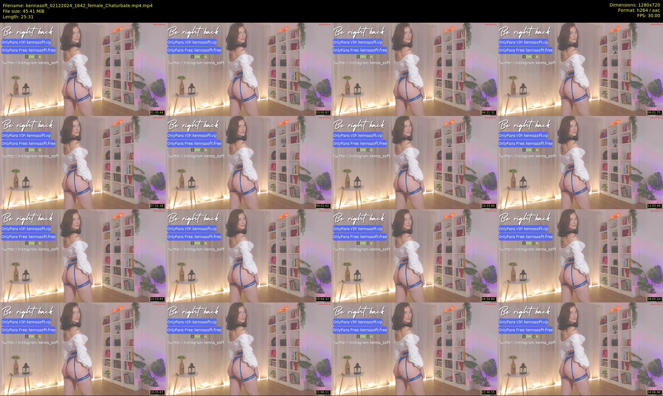 kennasoft — 26 minute Chaturbate female cam show recording, 720p, Dec 2, 2024