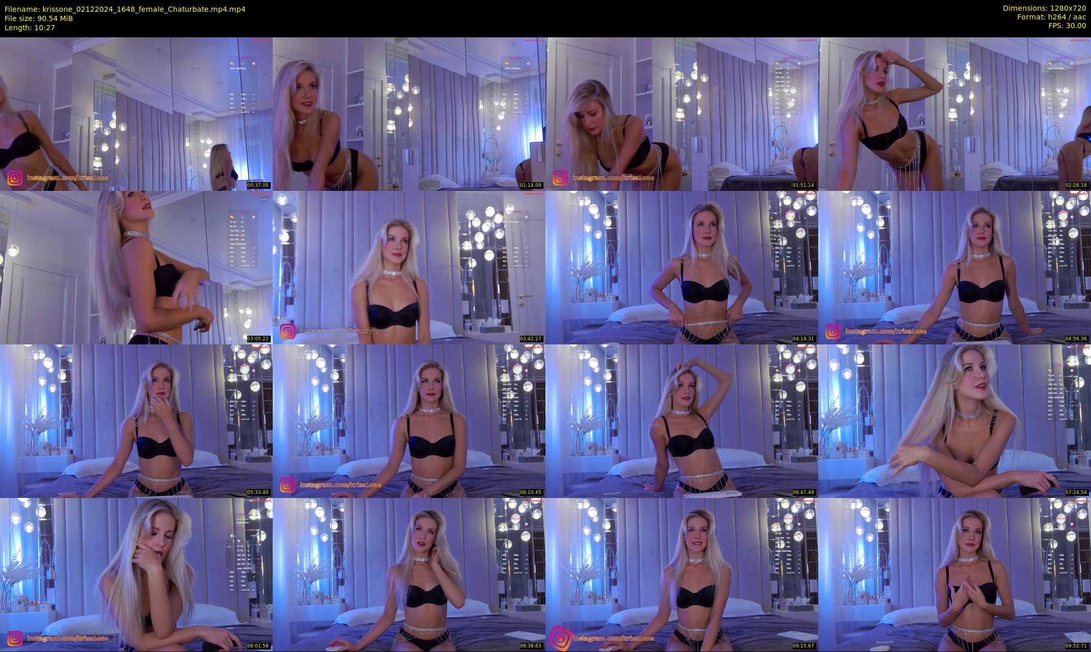 krissone — 11 minute Chaturbate female cam show recording, 720p, Dec 2, 2024