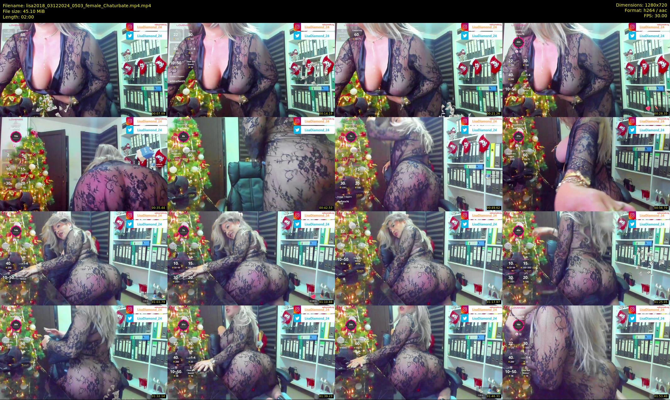 lisa2018 — 2 minute Chaturbate female cam show recording, 720p, Dec 3, 2024