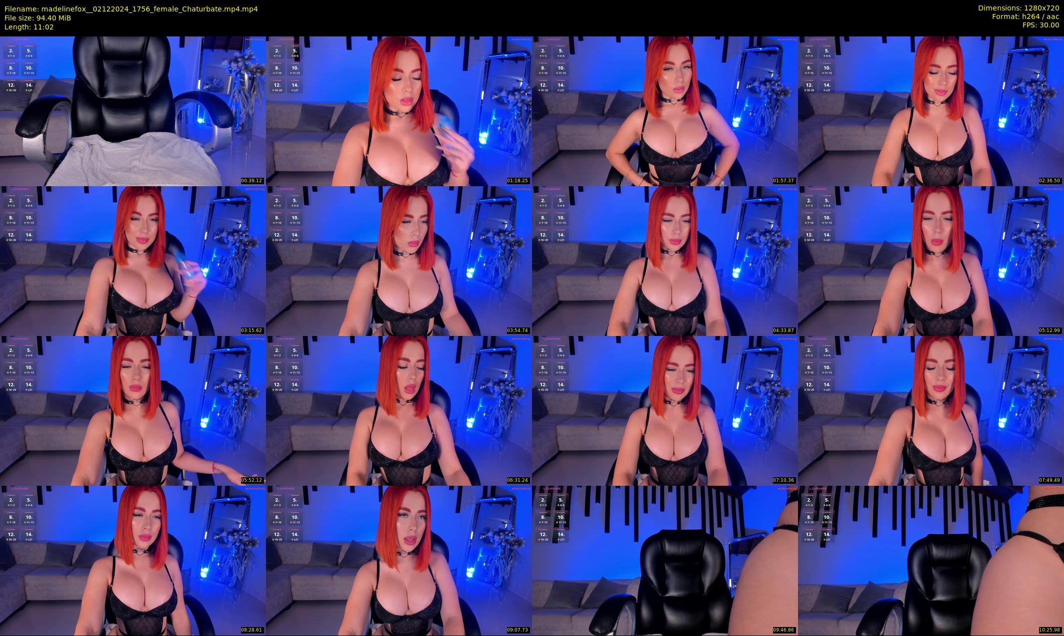 madelinefox_ — 12 minute Chaturbate female cam show recording, 720p, Dec 2, 2024