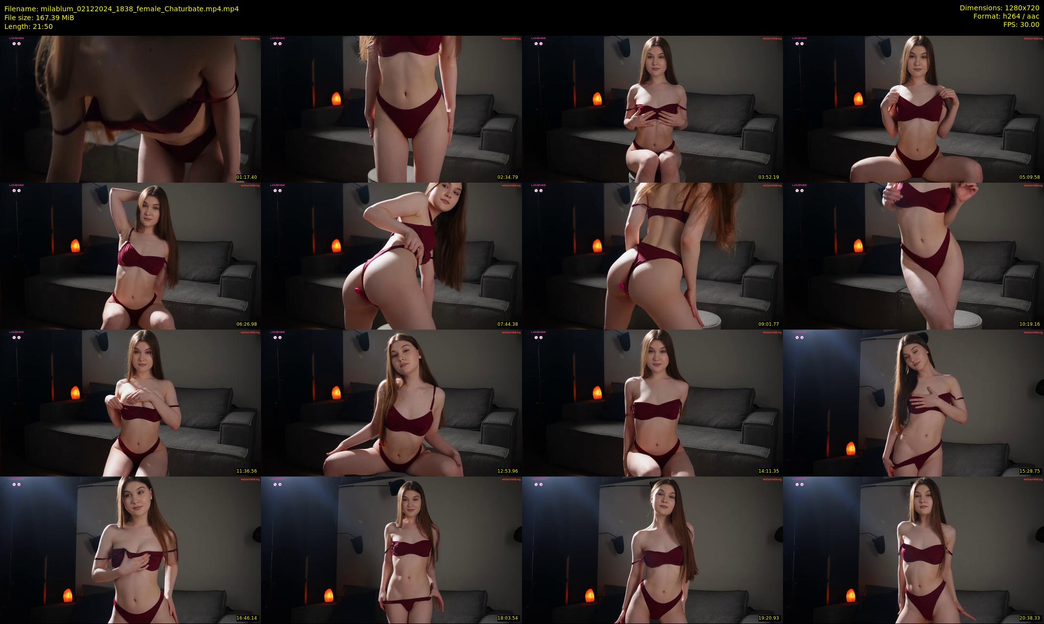 milablum — 22 minute Chaturbate female cam show recording, 720p, Dec 2, 2024