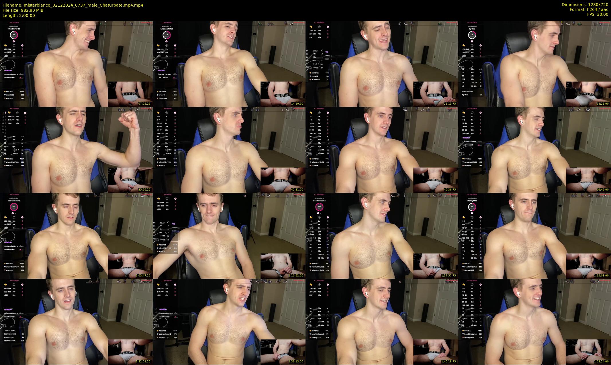 misterblanco — 120 minute Chaturbate male cam show recording, 720p, Dec 2, 2024
