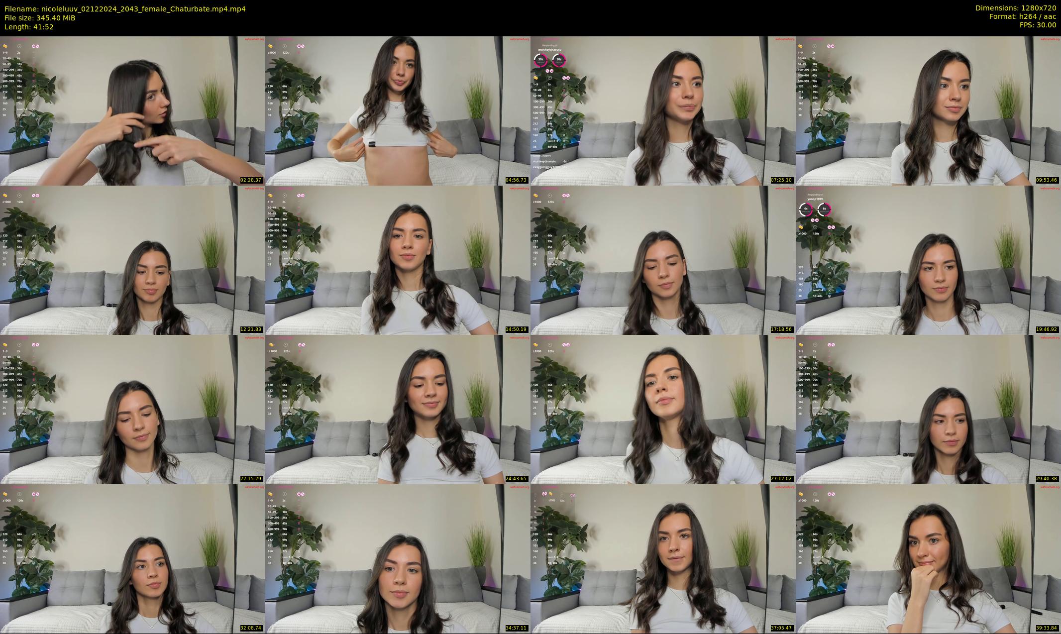 nicoleluuv — 42 minute Chaturbate female cam show recording, 720p, Dec 2, 2024