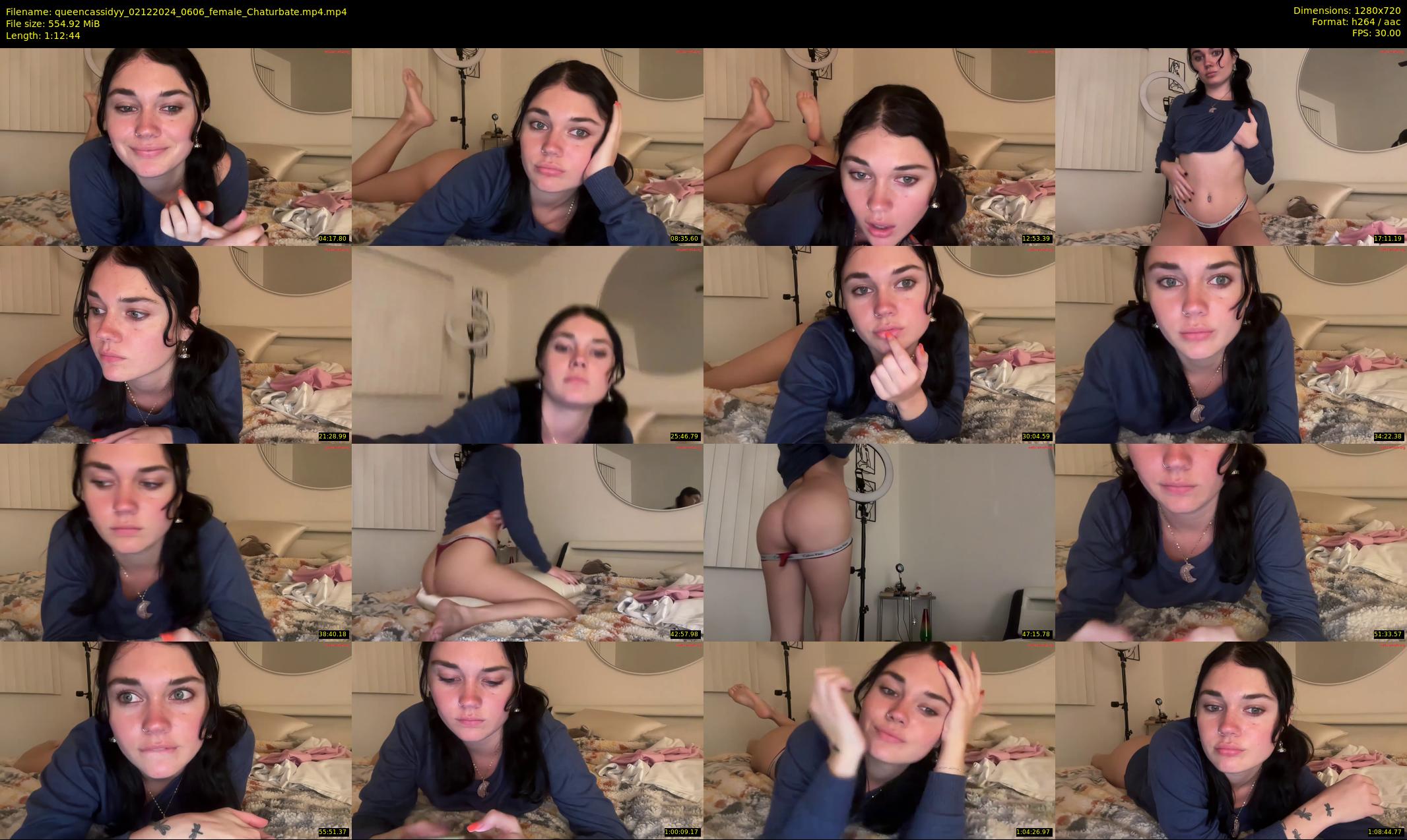 queencassidyy — 73 minute Chaturbate female cam show recording, 720p, Dec 2, 2024
