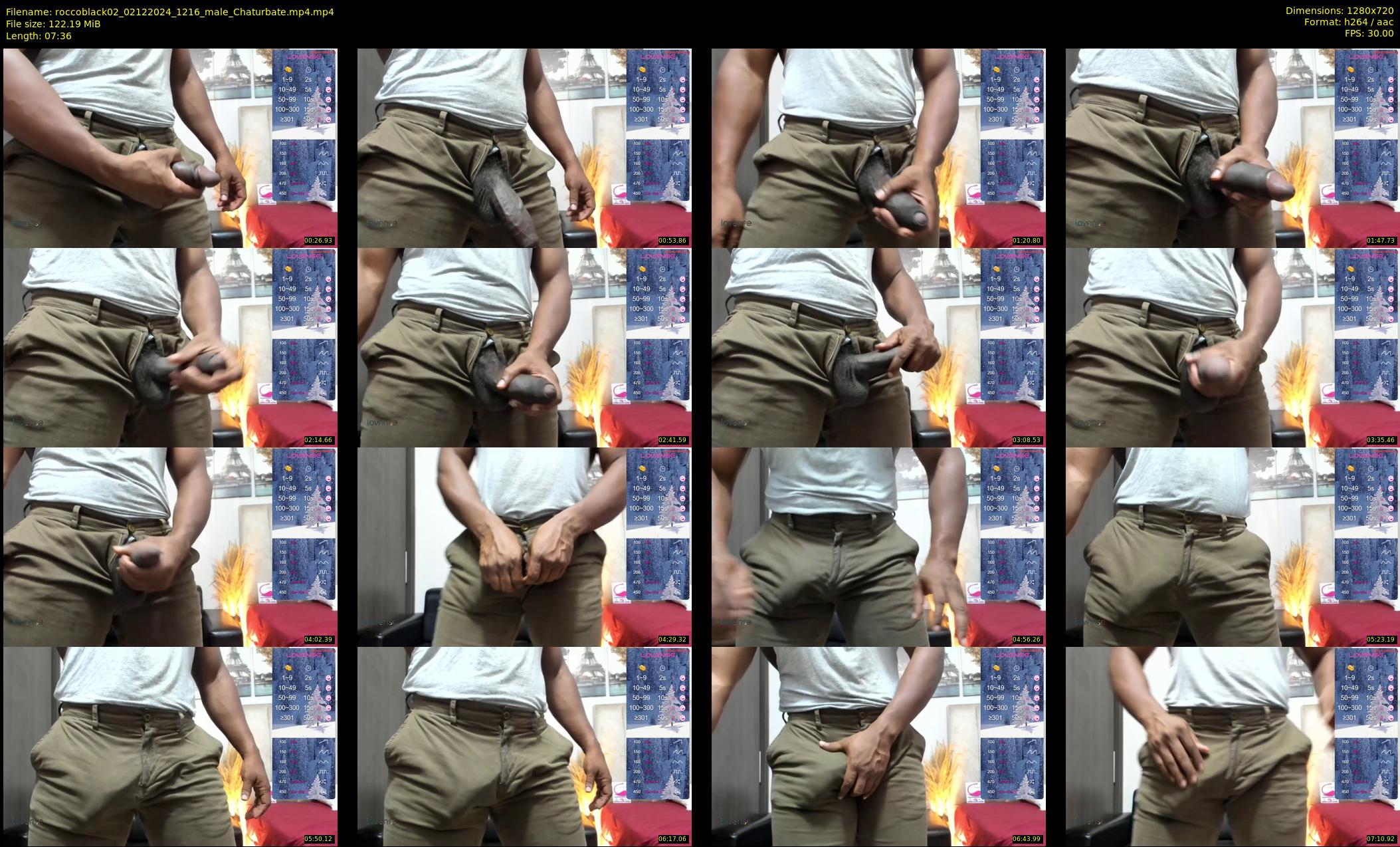 roccoblack02 — 8 minute Chaturbate male cam show recording, 720p, Dec 2, 2024