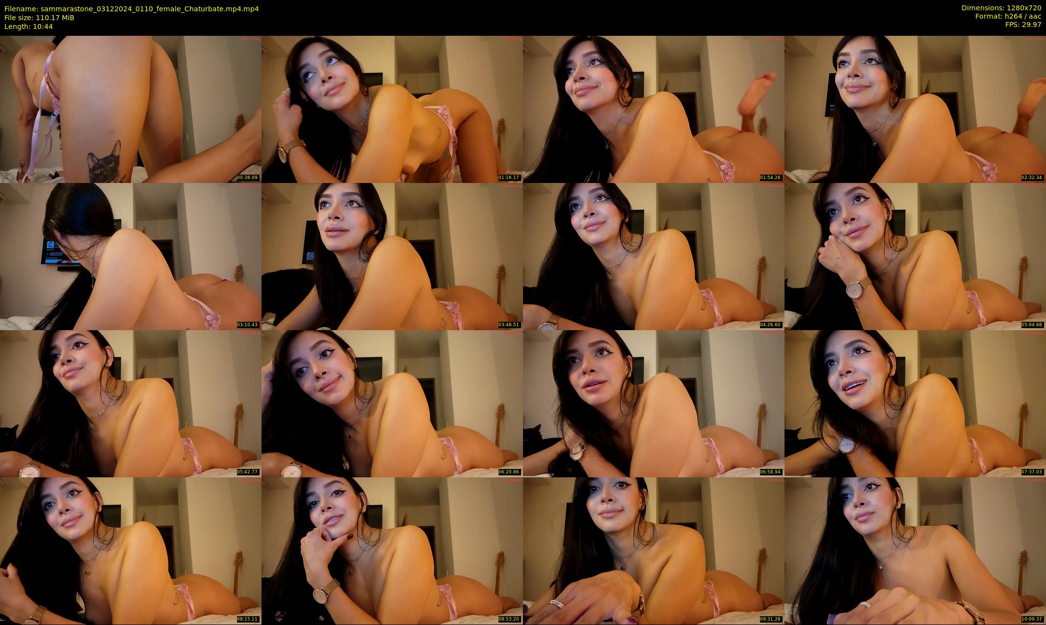 sammarastone — 11 minute Chaturbate female cam show recording, 720p, Dec 3, 2024
