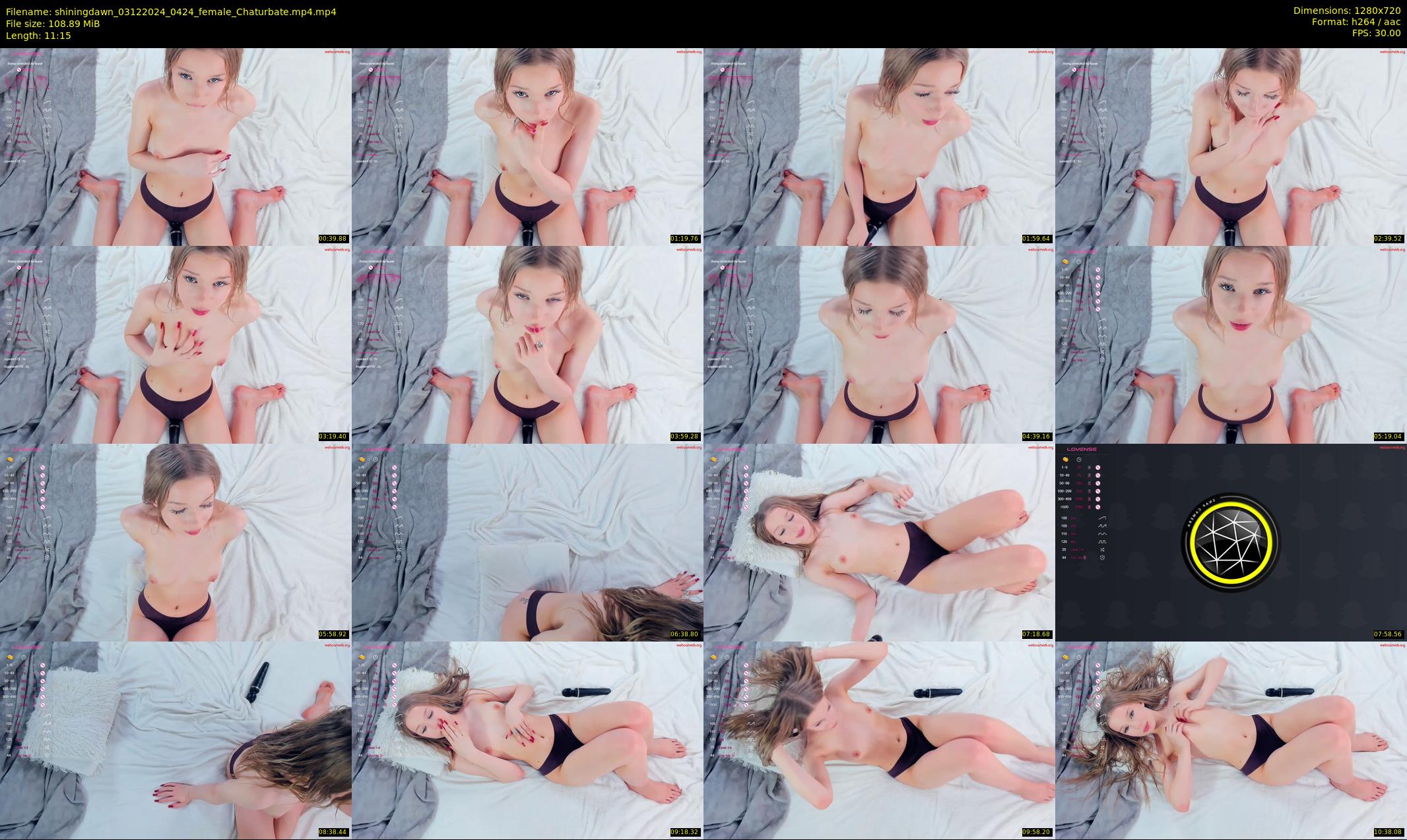 shiningdawn — 12 minute Chaturbate female cam show recording, 720p, Dec 3, 2024