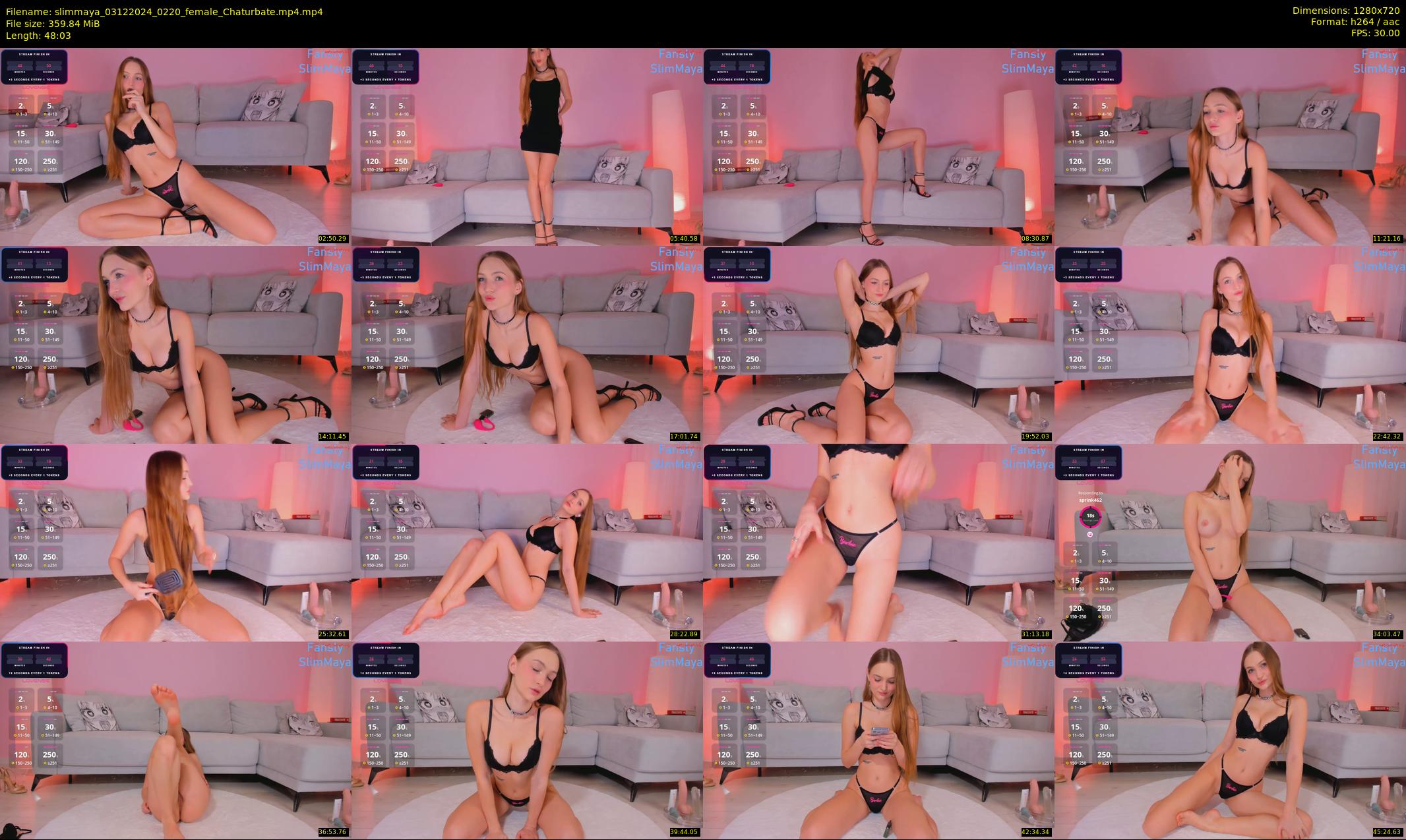slimmaya — 49 minute Chaturbate female cam show recording, 720p, Dec 3, 2024