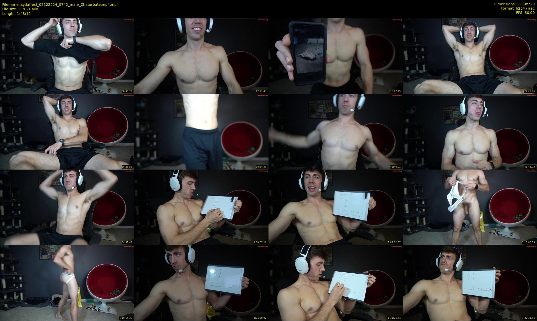 sydaffect — 104 minute Chaturbate male cam show recording, 720p, Dec 2, 2024