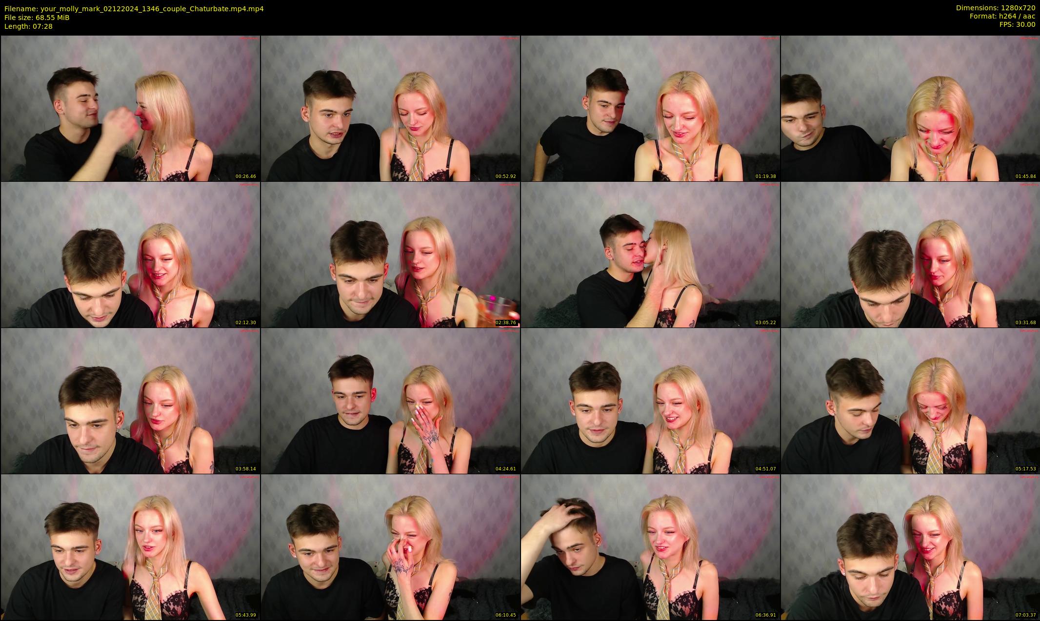 your_molly_mark — 8 minute Chaturbate couple cam show recording, 720p, Dec 2, 2024