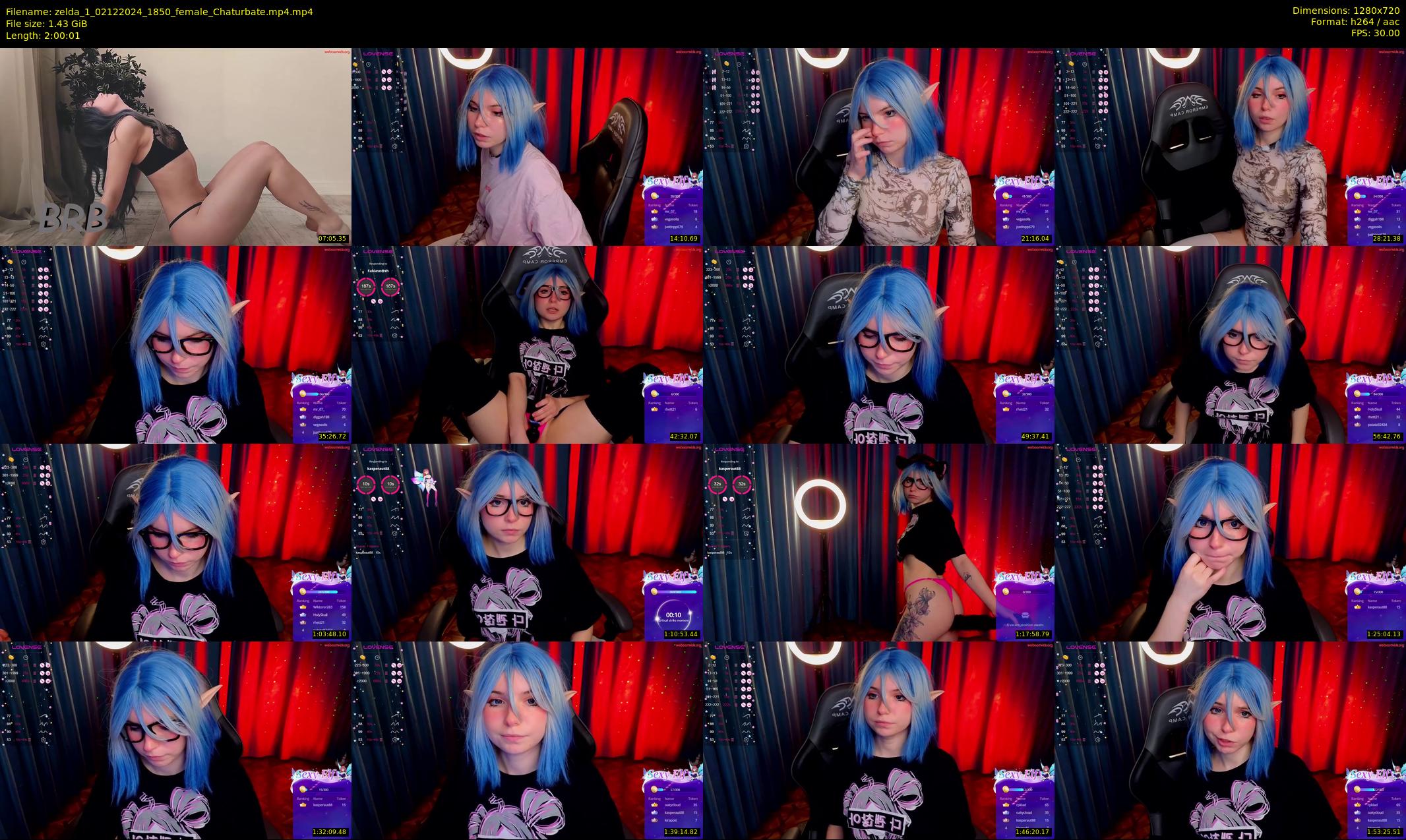 zelda_1 — 121 minute Chaturbate female cam show recording, 720p, Dec 2, 2024
