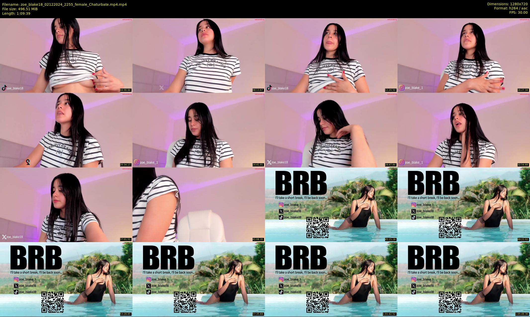 zoe_blake18 — 70 minute Chaturbate female cam show recording, 720p, Dec 2, 2024