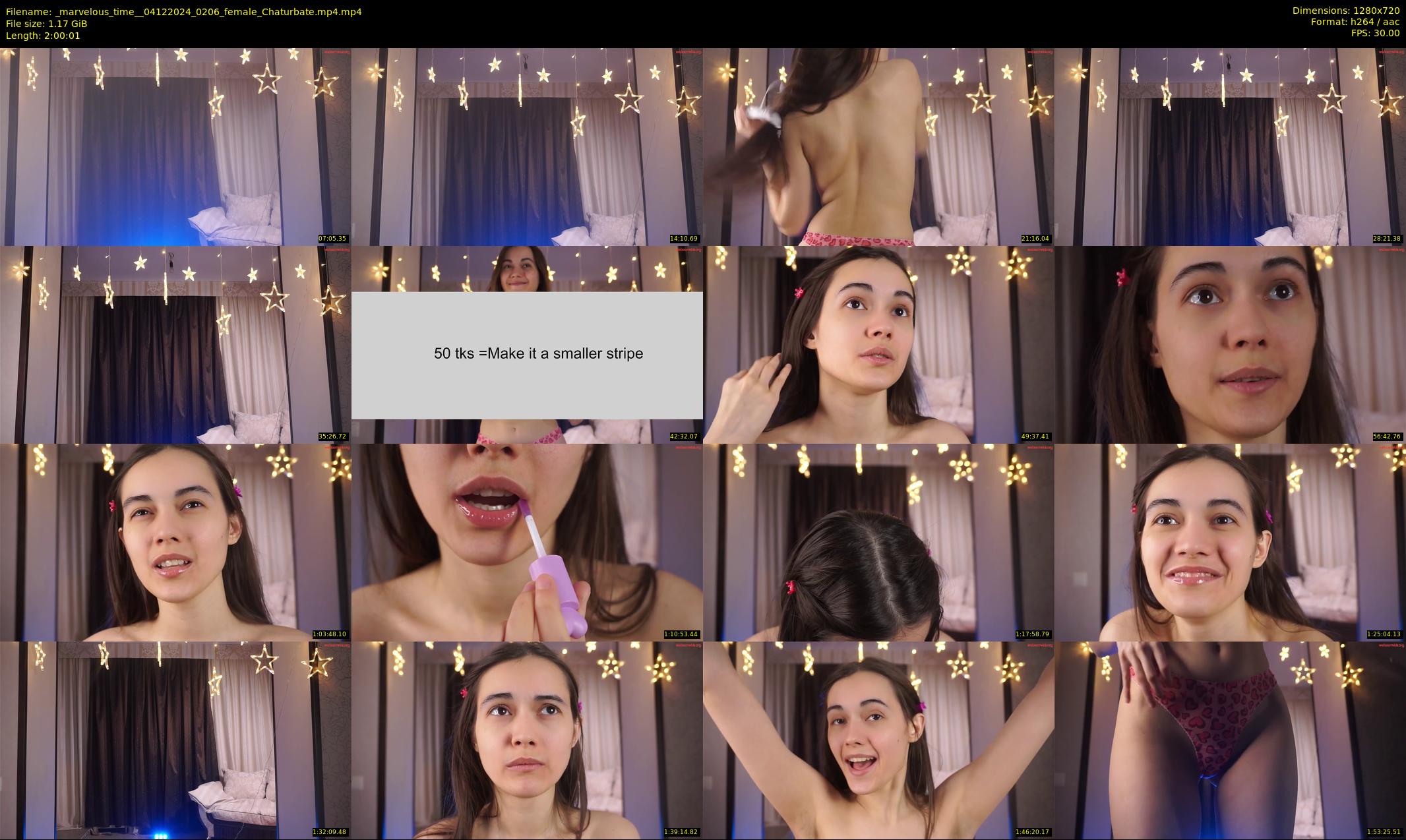 _marvelous_time_ — 121 minute Chaturbate female cam show recording, 720p, Dec 4, 2024