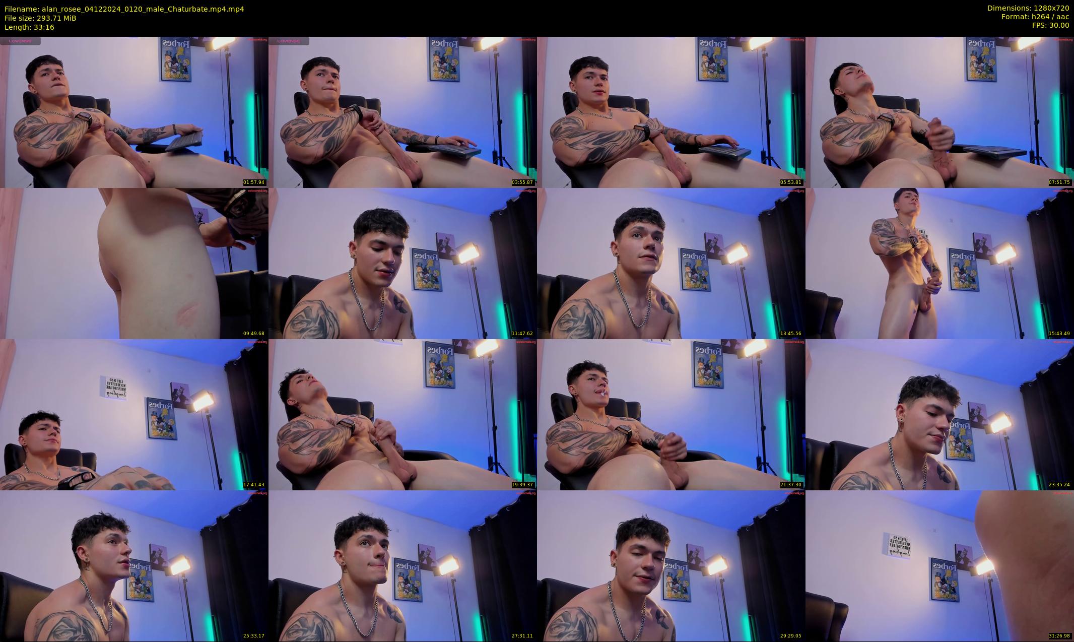 alan_rosee — 34 minute Chaturbate male cam show recording, 720p, Dec 4, 2024