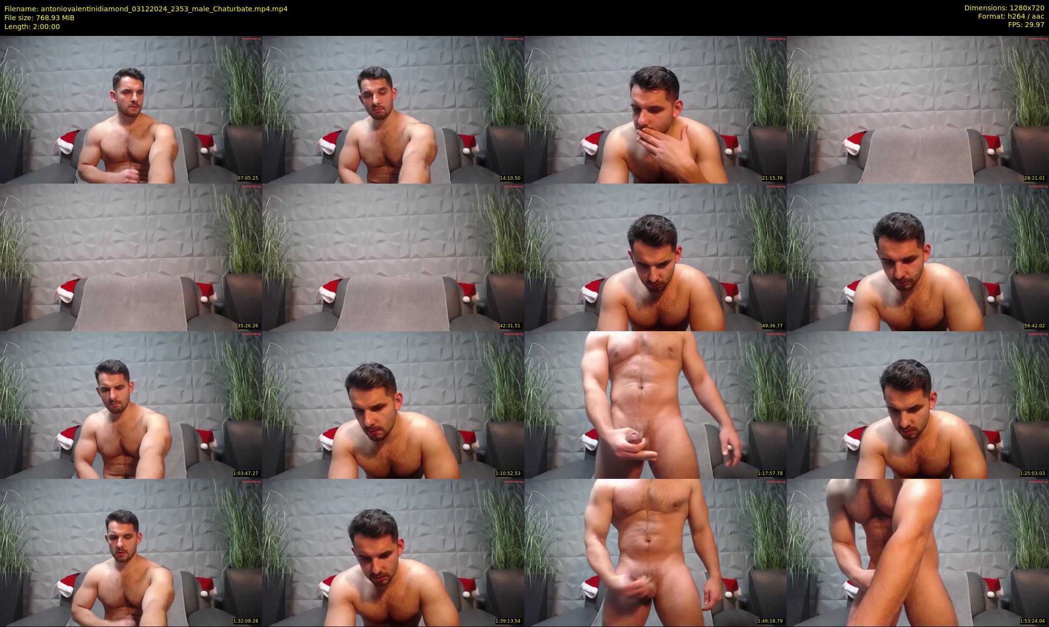antoniovalentinidiamond — 120 minute Chaturbate male cam show recording, 720p, Dec 3, 2024