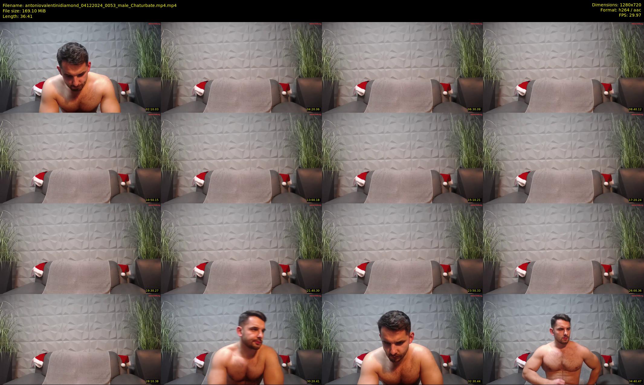antoniovalentinidiamond — 37 minute Chaturbate male cam show recording, 720p, Dec 4, 2024