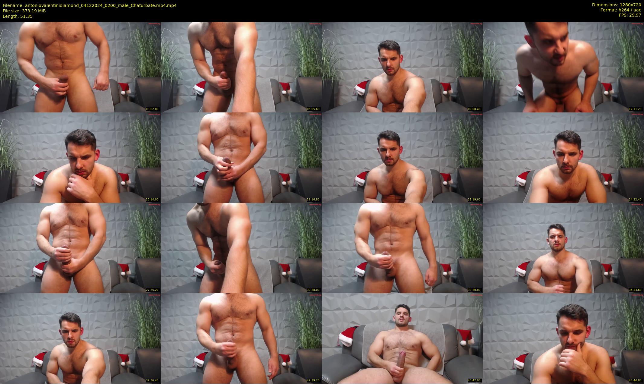 antoniovalentinidiamond — 52 minute Chaturbate male cam show recording, 720p, Dec 4, 2024