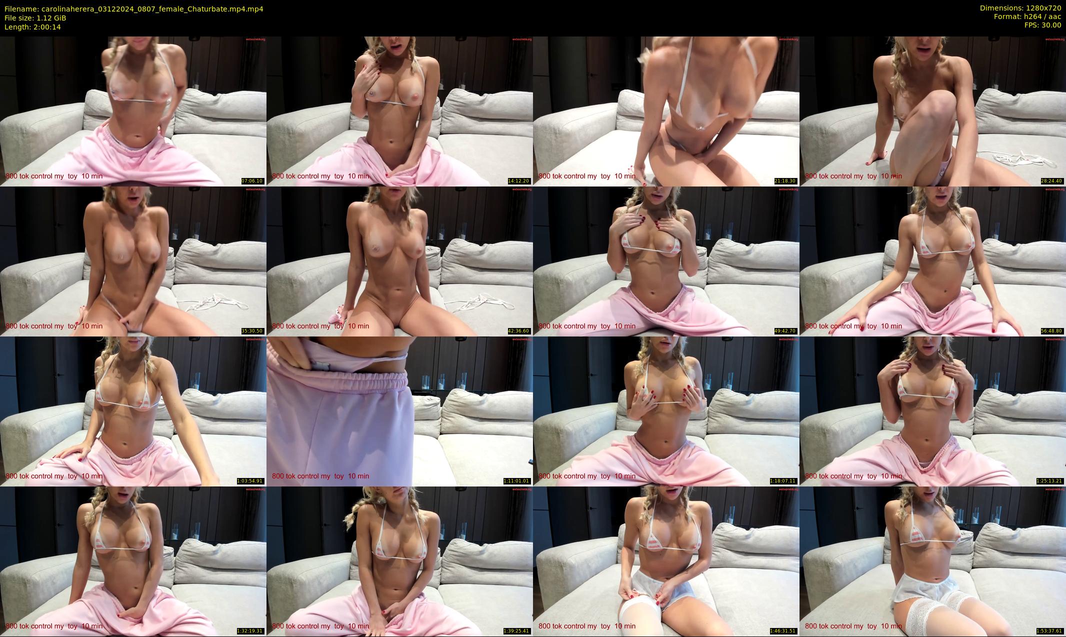 carolinaherera — 121 minute Chaturbate female cam show recording, 720p, Dec 3, 2024