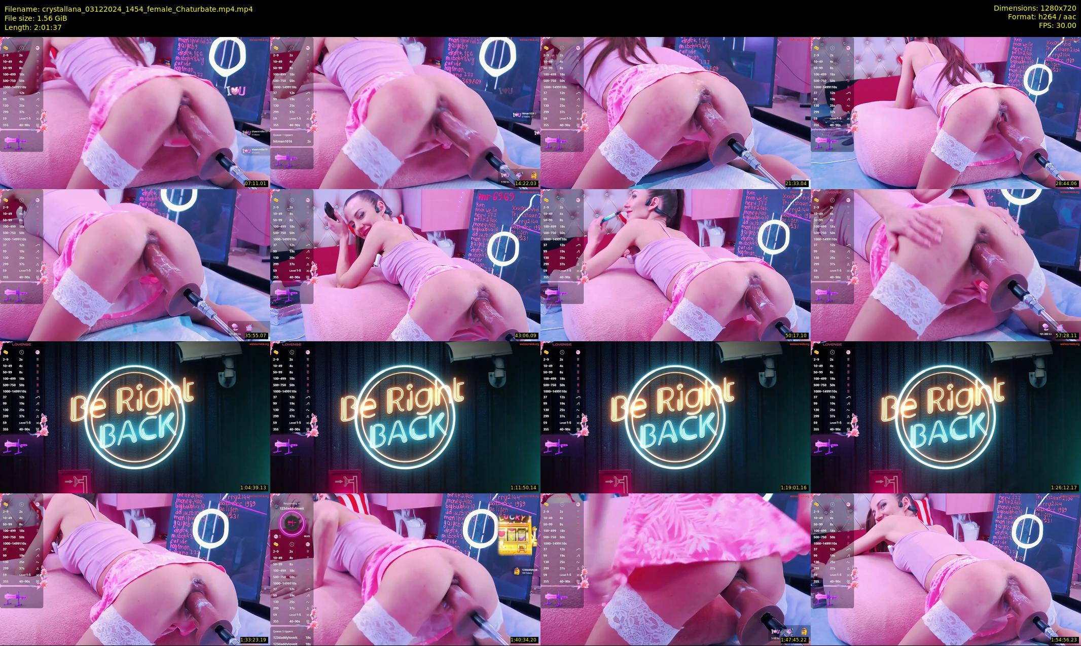 crystallana — 122 minute Chaturbate female cam show recording, 720p, Dec 3, 2024