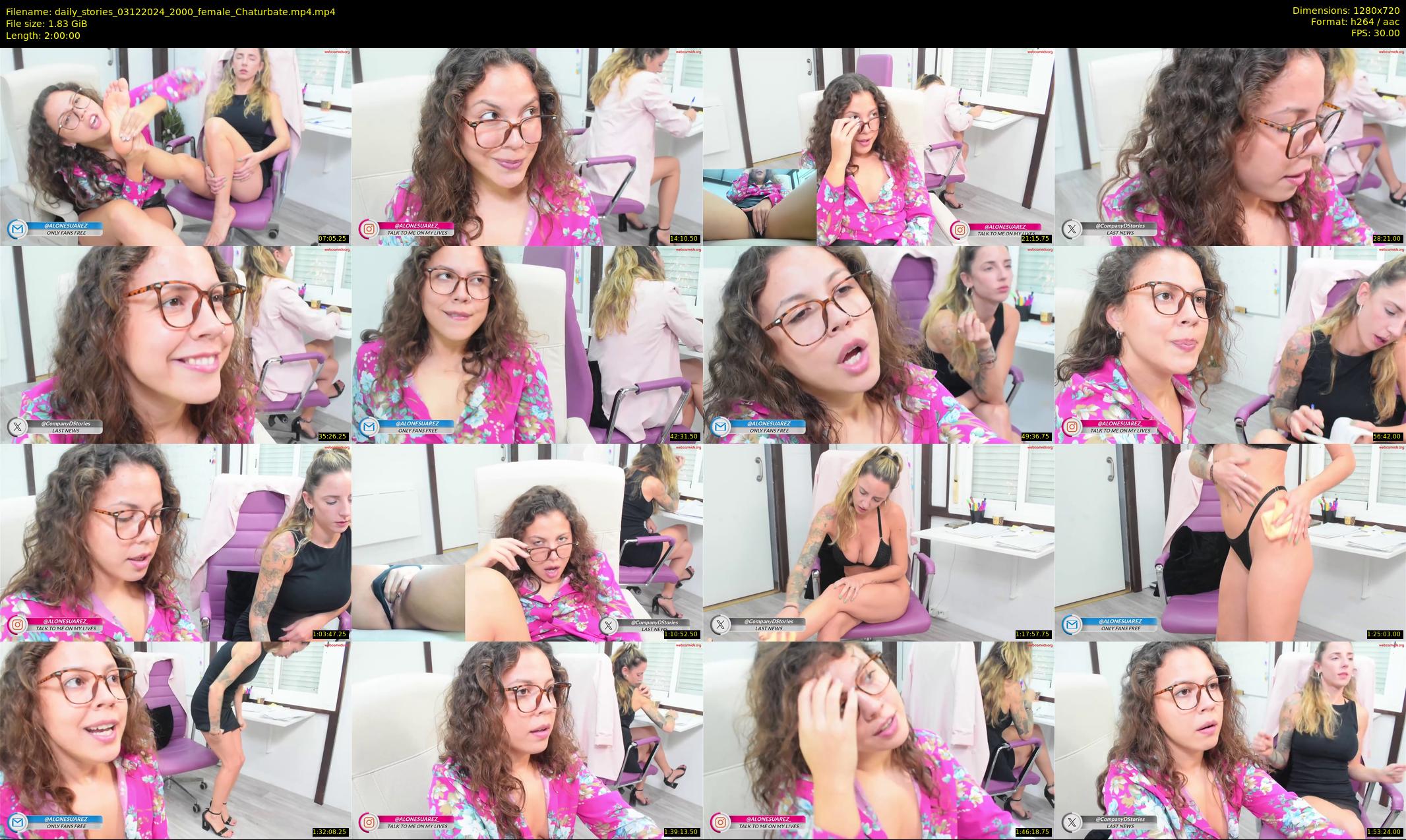 daily_stories — 120 minute Chaturbate couple cam show recording, 720p, Dec 3, 2024