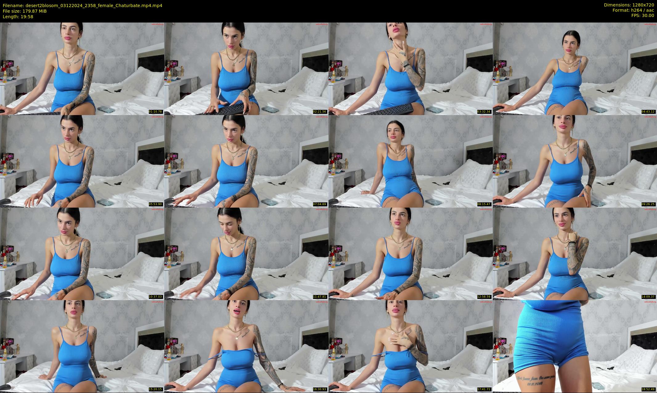 desert2blosom — 20 minute Chaturbate female cam show recording, 720p, Dec 3, 2024
