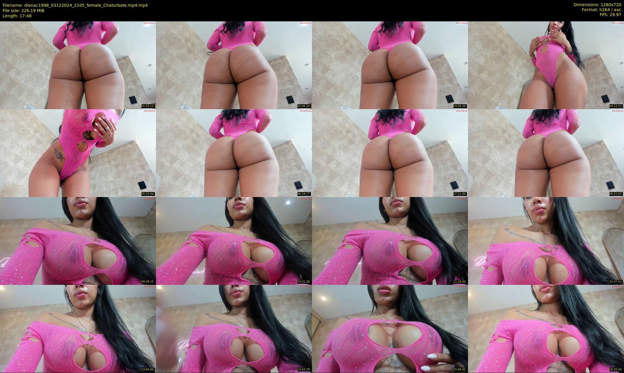 dianac1998 — 18 minute Chaturbate female cam show recording, 720p, Dec 3, 2024
