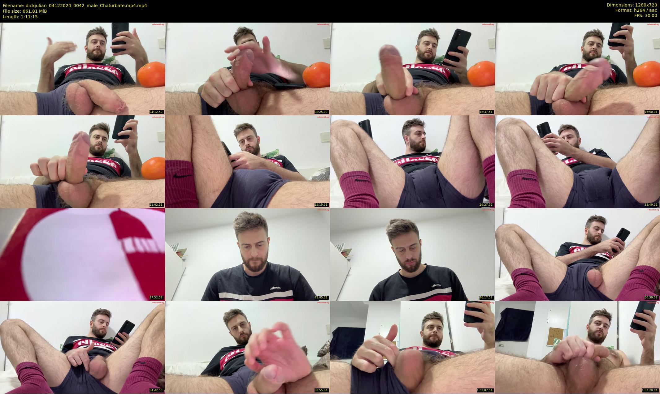 dickjulian — 72 minute Chaturbate male cam show recording, 720p, Dec 4, 2024