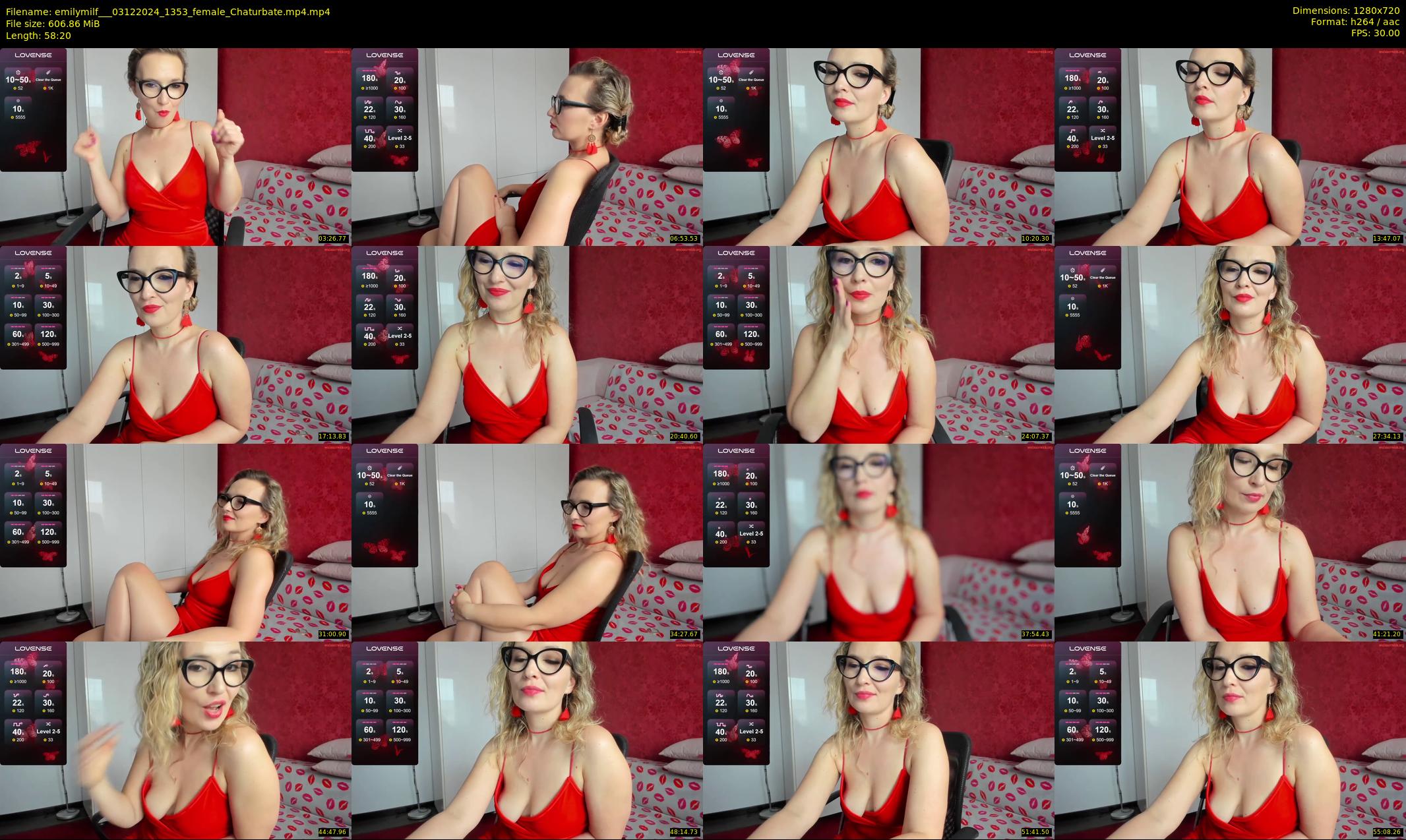 emilymilf__ — 59 minute Chaturbate female cam show recording, 720p, Dec 3, 2024