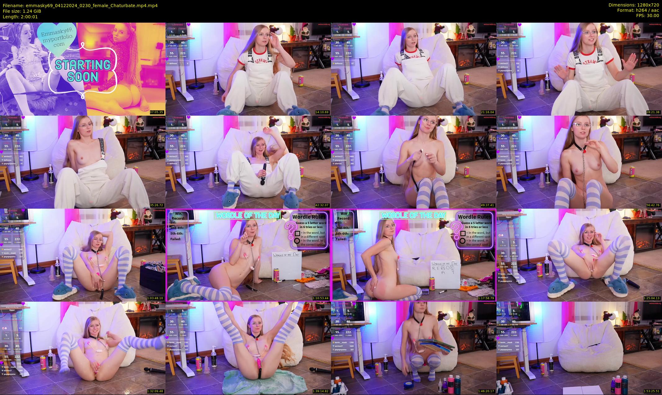 emmasky69 — 121 minute Chaturbate female cam show recording, 720p, Dec 4, 2024