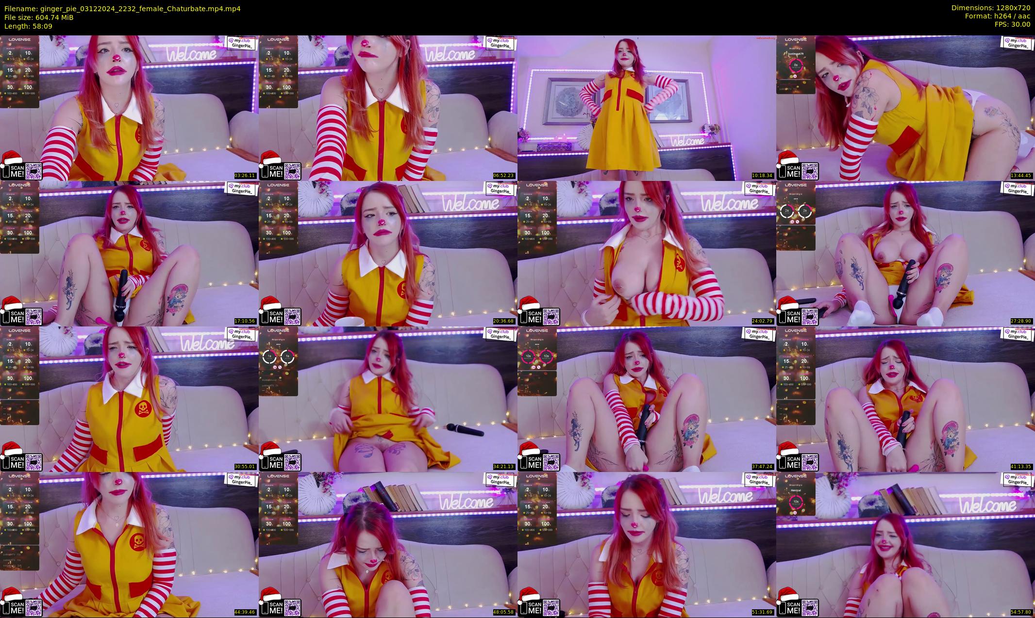 ginger_pie — 59 minute Chaturbate female cam show recording, 720p, Dec 3, 2024