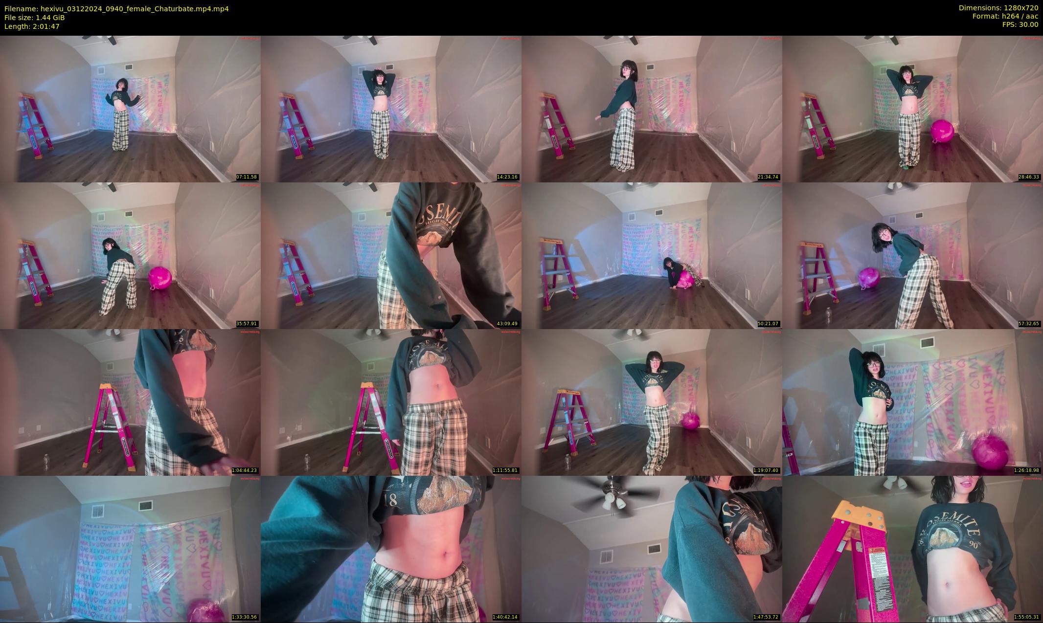 hexivu — 122 minute Chaturbate female cam show recording, 720p, Dec 3, 2024