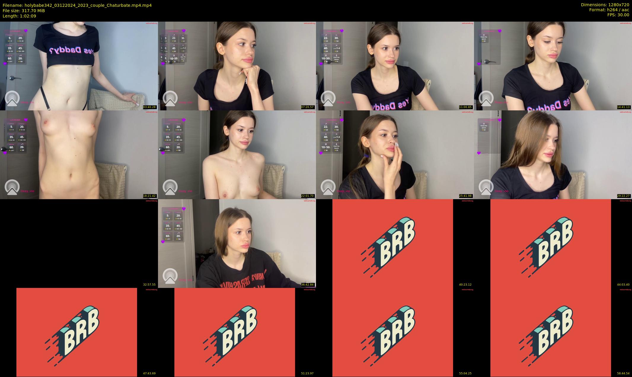 holybabe342 — 63 minute Chaturbate couple cam show recording, 720p, Dec 3, 2024