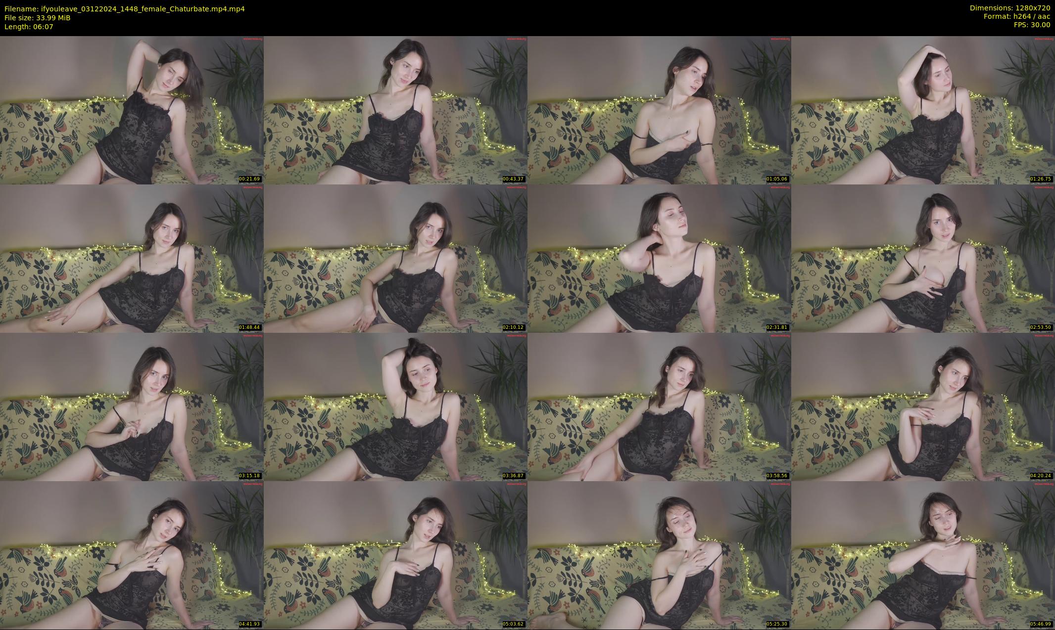 ifyouleave — 7 minute Chaturbate female cam show recording, 720p, Dec 3, 2024