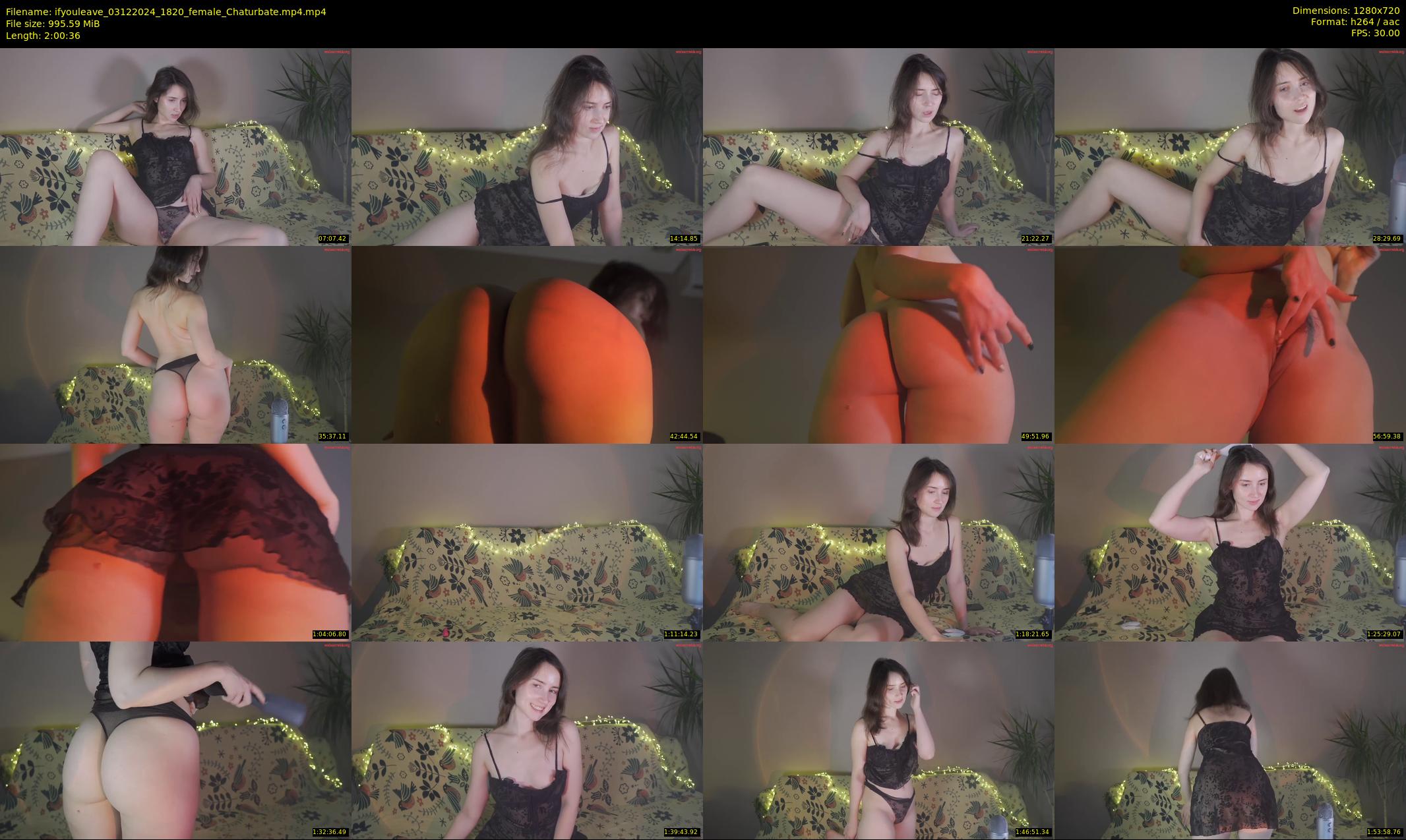 ifyouleave — 121 minute Chaturbate female cam show recording, 720p, Dec 3, 2024