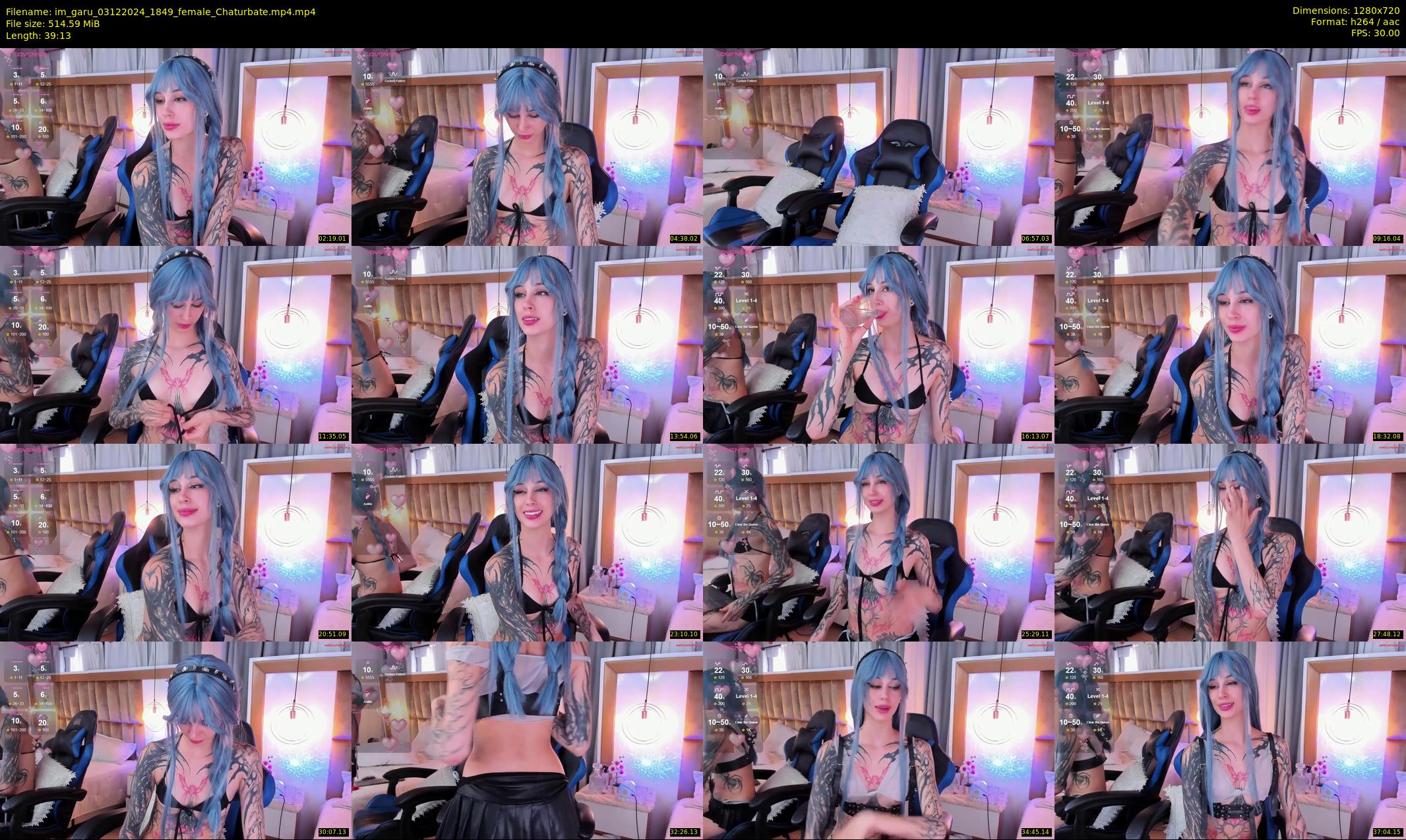 im_garu — 40 minute Chaturbate female cam show recording, 720p, Dec 3, 2024
