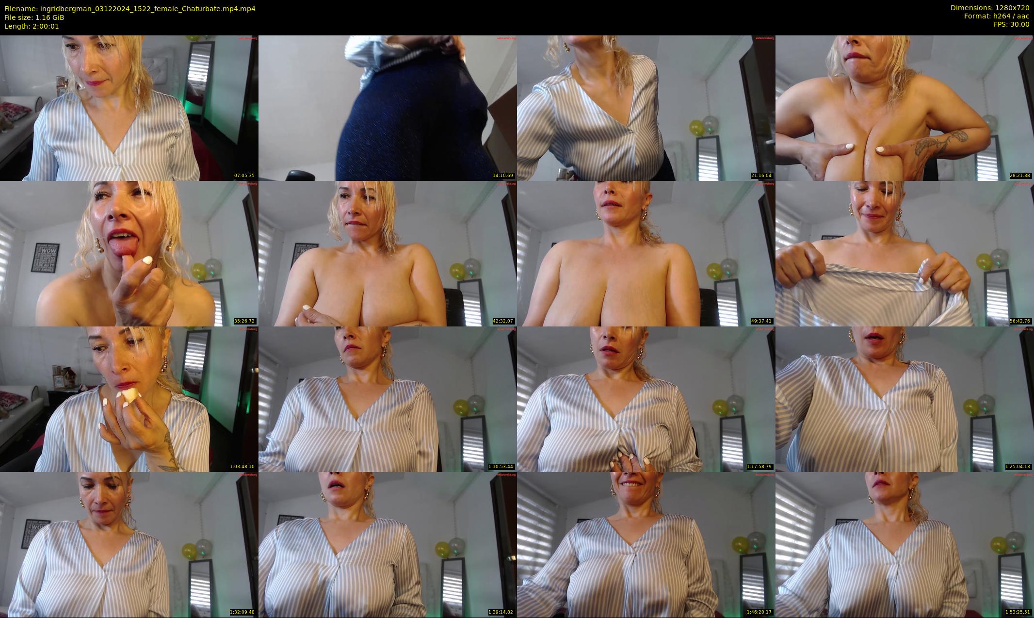 ingridbergman — 121 minute Chaturbate female cam show recording, 720p, Dec 3, 2024