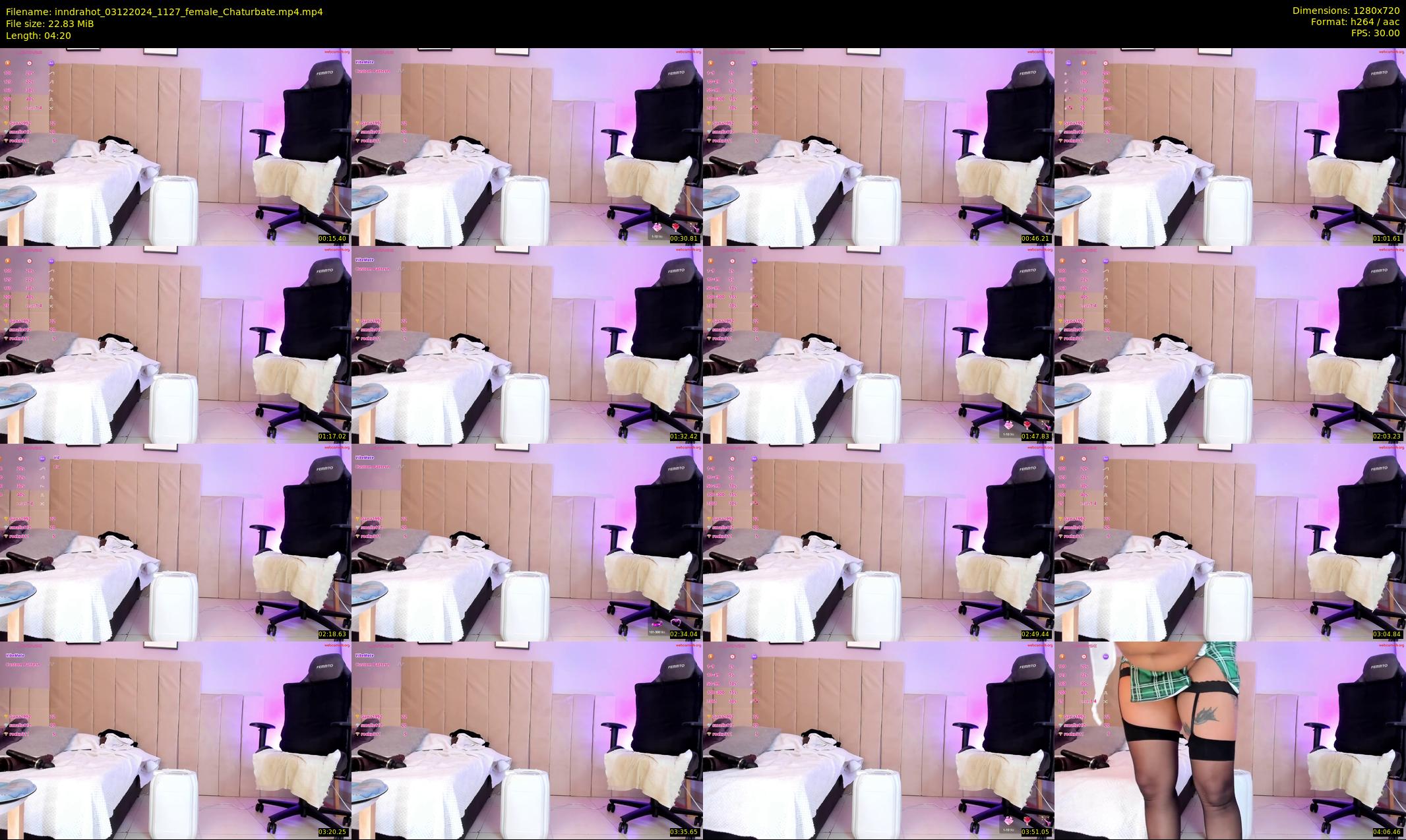 inndrahot — 5 minute Chaturbate female cam show recording, 720p, Dec 3, 2024