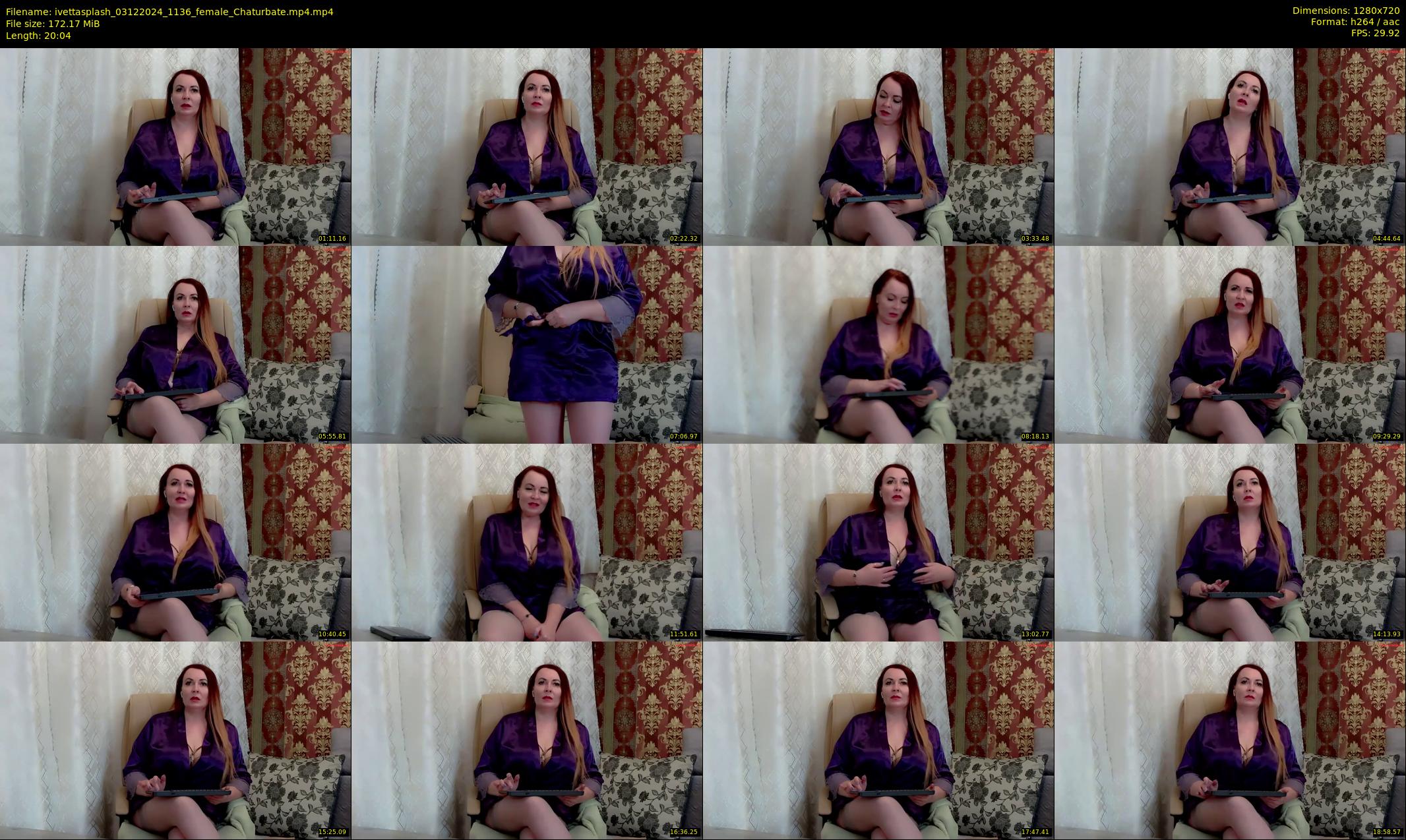 ivettasplash — 21 minute Chaturbate female cam show recording, 720p, Dec 3, 2024