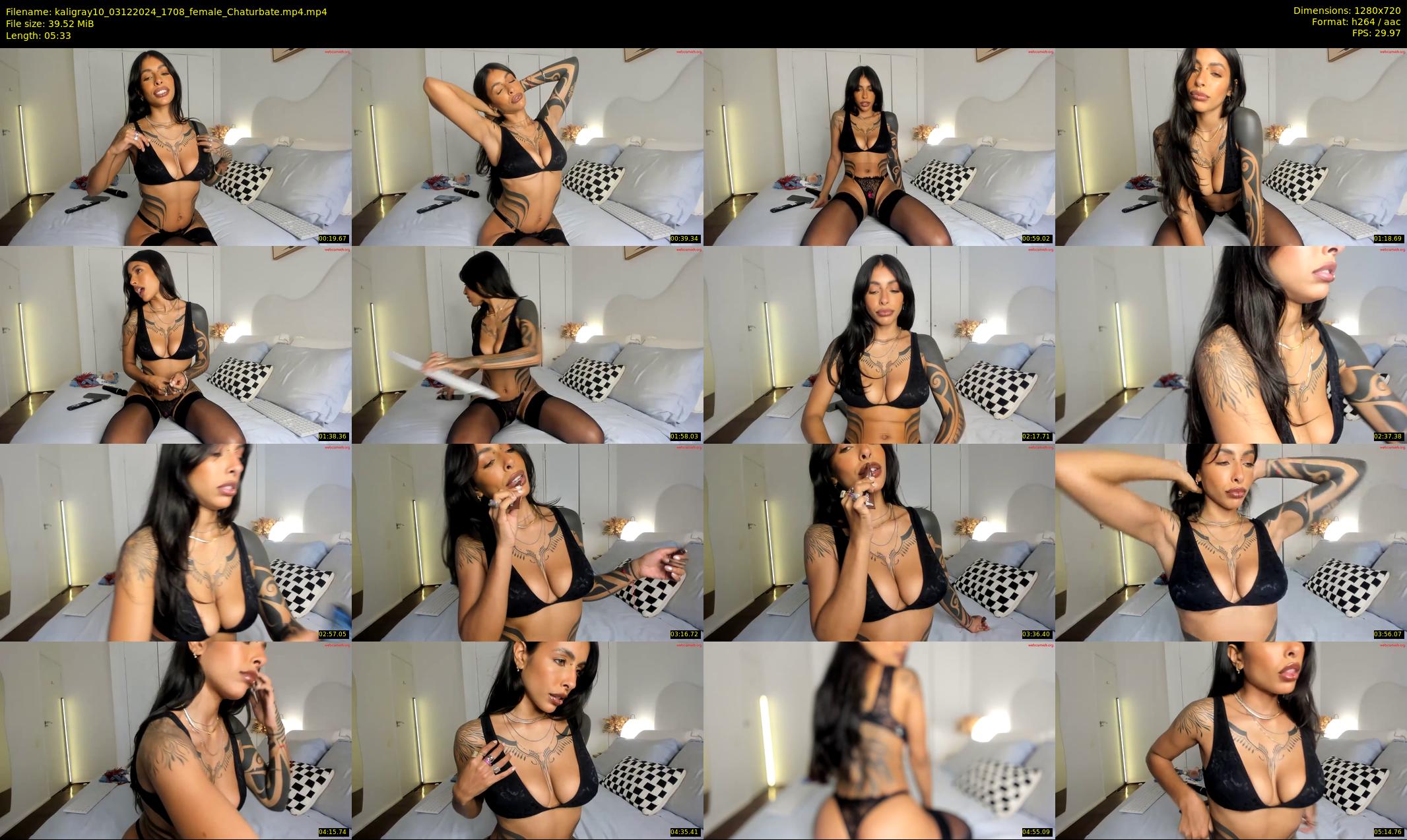 kaligray10 — 6 minute Chaturbate female cam show recording, 720p, Dec 3, 2024