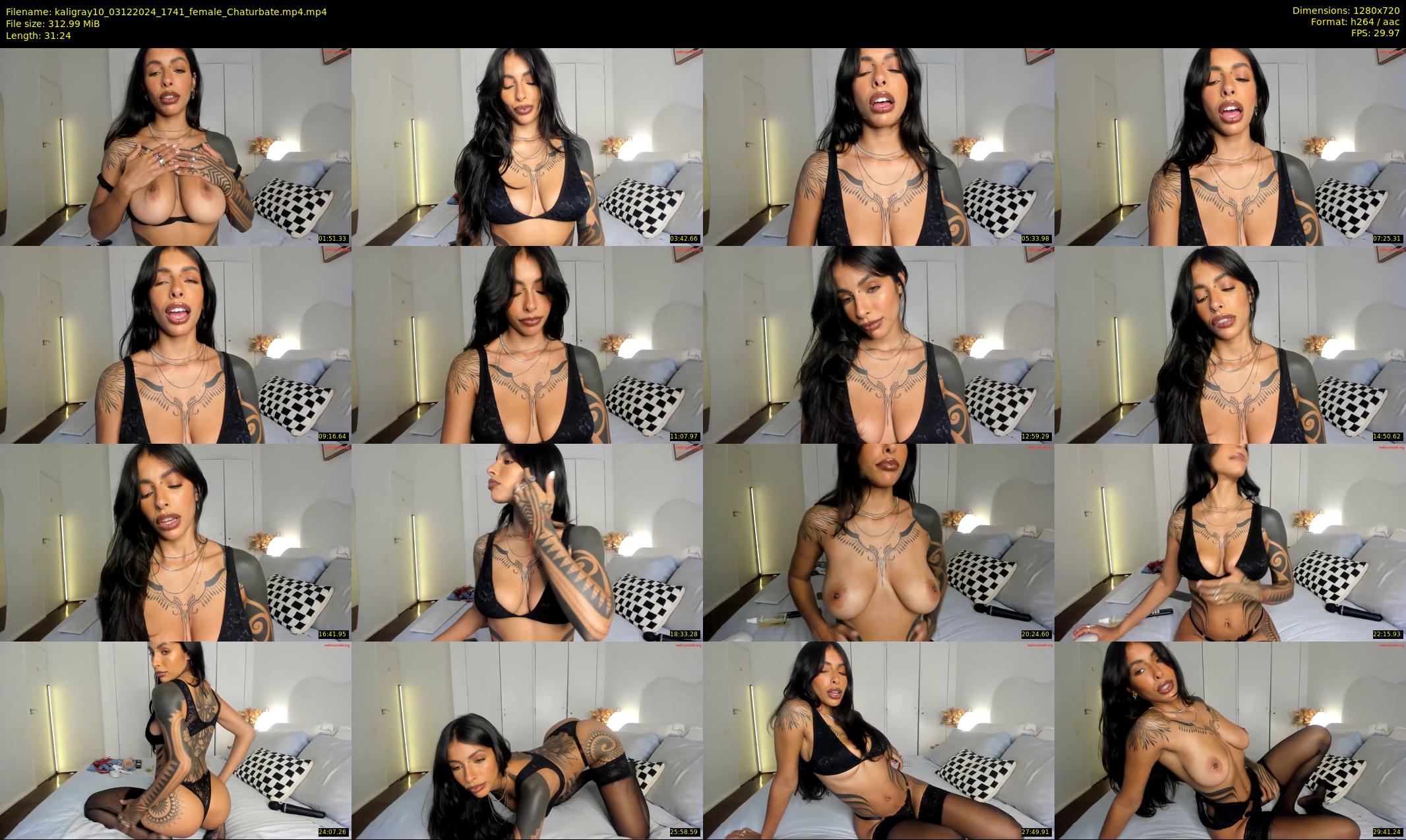 kaligray10 — 32 minute Chaturbate female cam show recording, 720p, Dec 3, 2024
