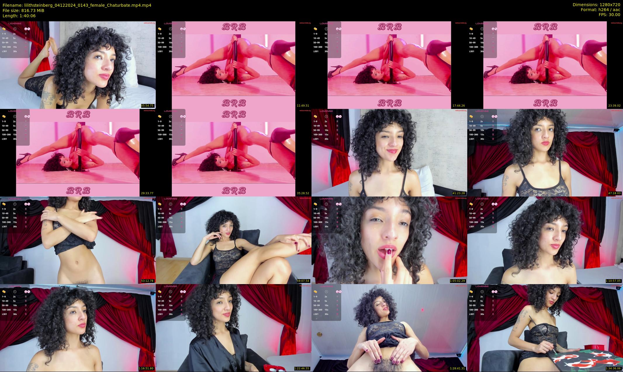 lilithsteinberg — 101 minute Chaturbate female cam show recording, 720p, Dec 4, 2024